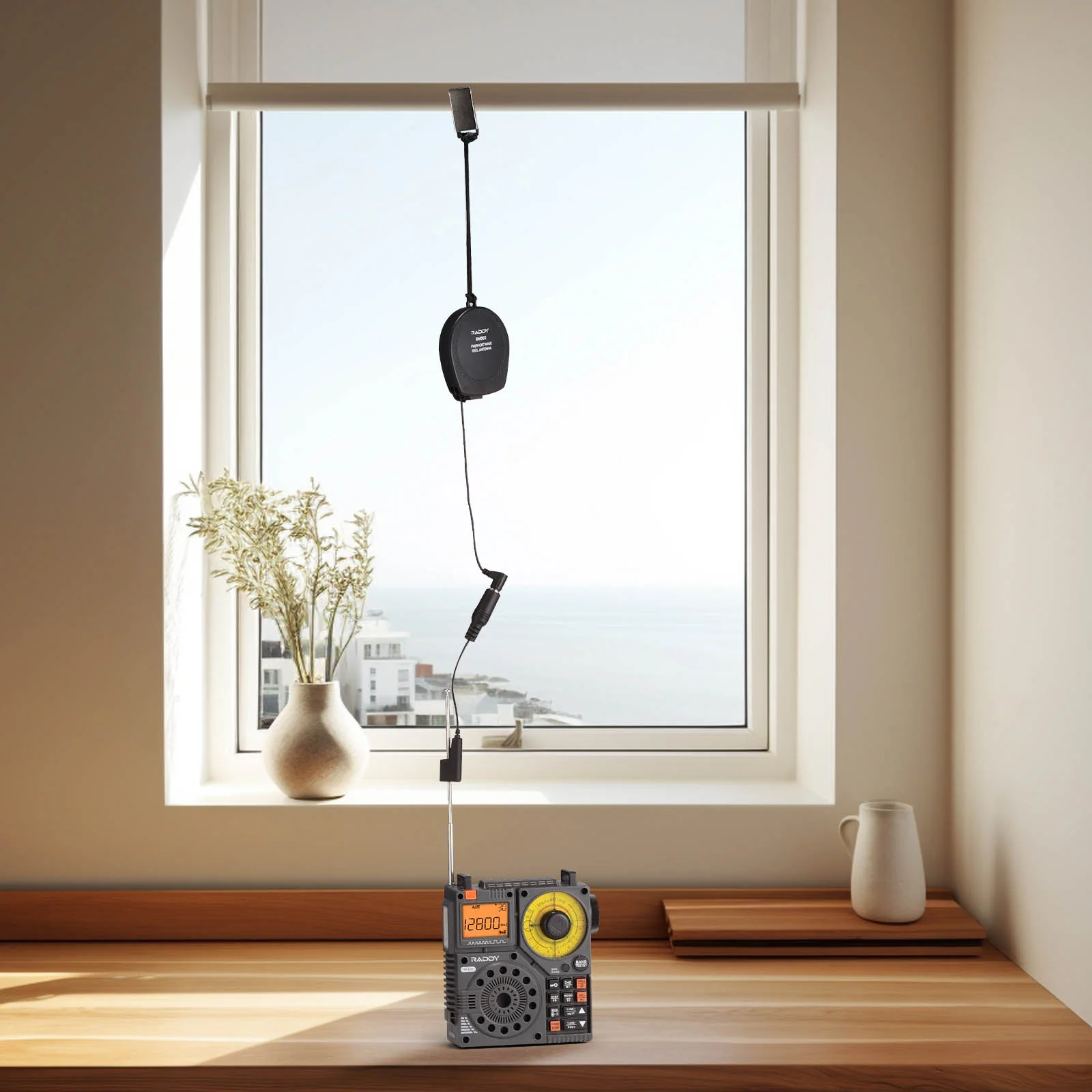 Raddy SW002 Reel Antenna | 23.6ft | Shortwave/FM | Increase Signal Reception | Compatible with all SW Radio, RF919,DSP2, RF320 - Image 6