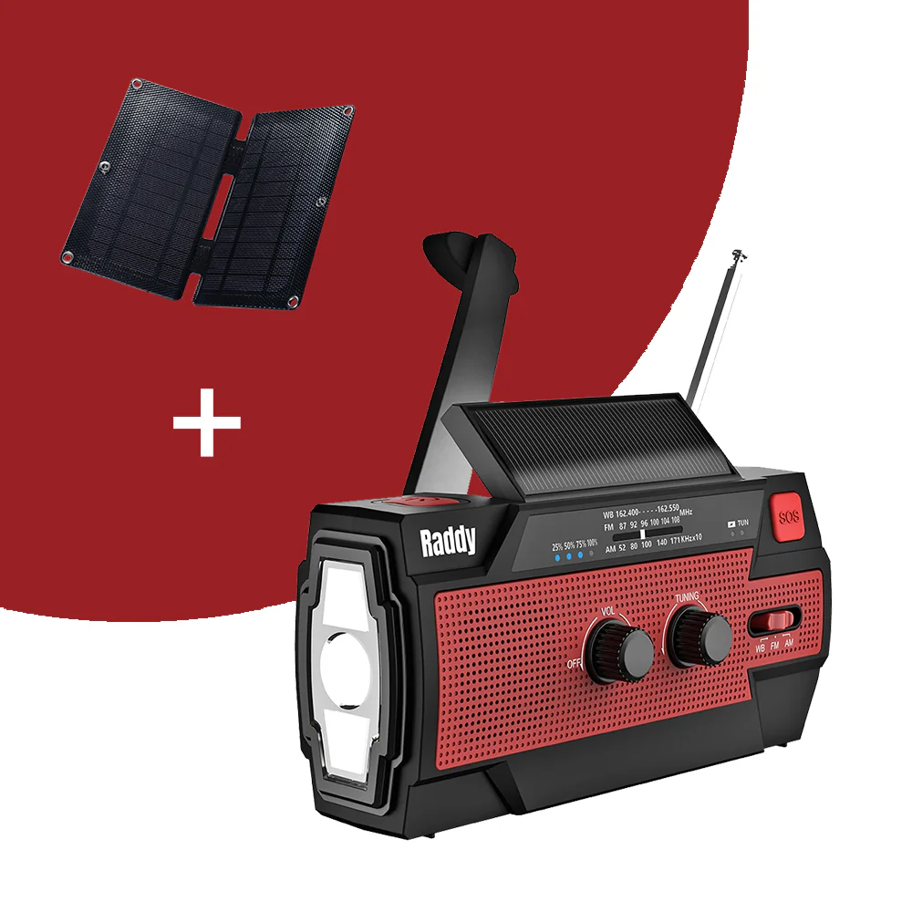Raddy SW3 Emergency Survival Radio | 5000mAh | Hand Crank | Solar-Powered | FM/AM/NOAA [DISCONTINUED] - Image 13