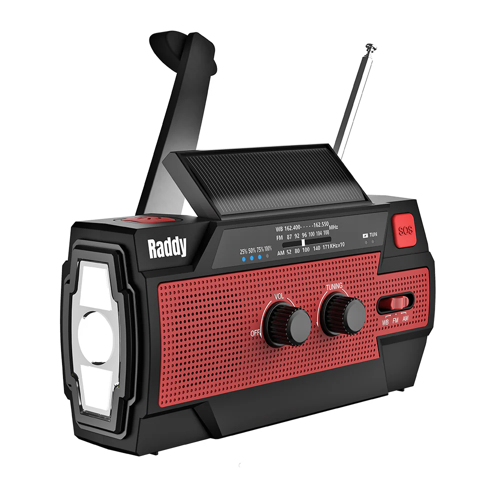 Raddy SW3 Emergency Radio | 5000mAh | Hand Crank | Solar-Powered | FM/AM [DISCONTINUED] - Image 2