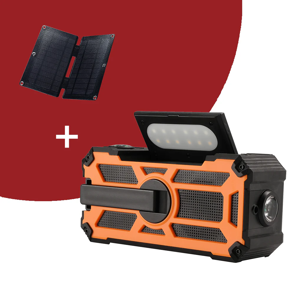 Raddy SW5 Emergency Radio | IPX5 Waterproof | 5000mAh | Hand Crank Solar | Power Bank | NOAA - Image 13
