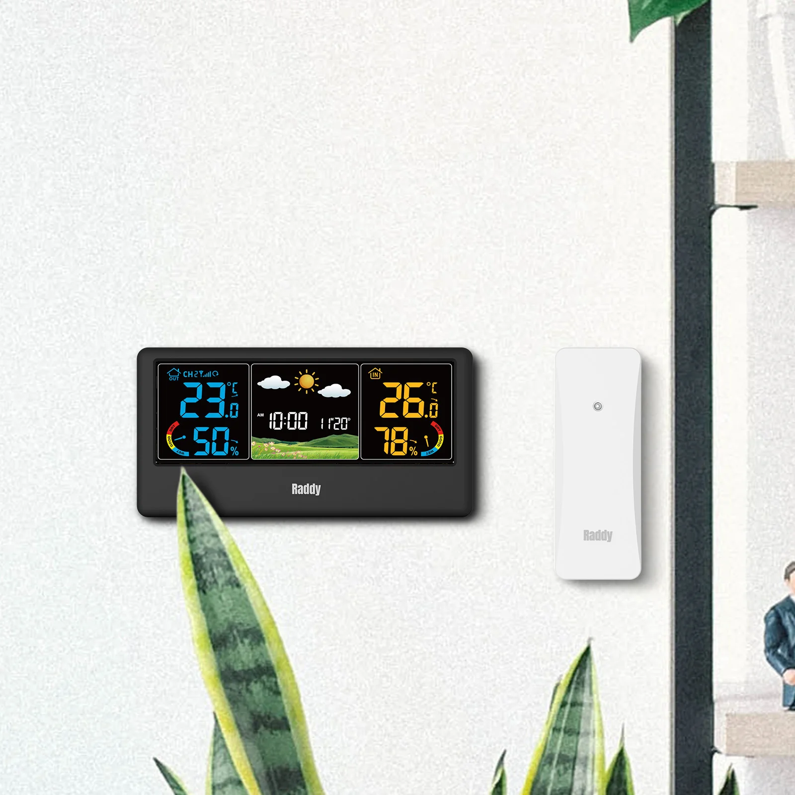 Raddy WF-55C Wireless Weather Station | Color Display | Weather Forecast | Thermometer Hygrometer - Image 10