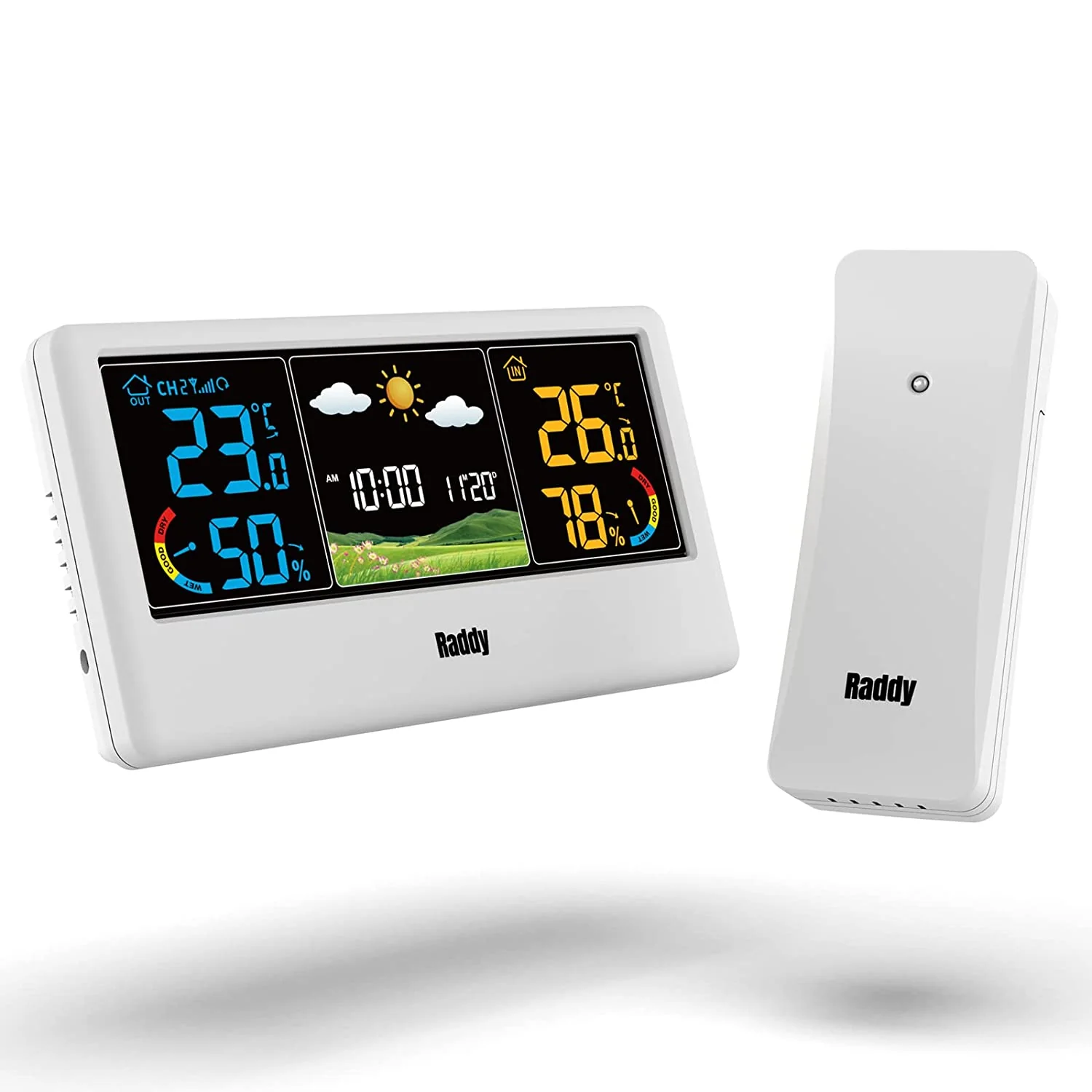 Raddy WF-55C Wireless Weather Station | Color Display | Weather Forecast | Thermometer Hygrometer - Image 11