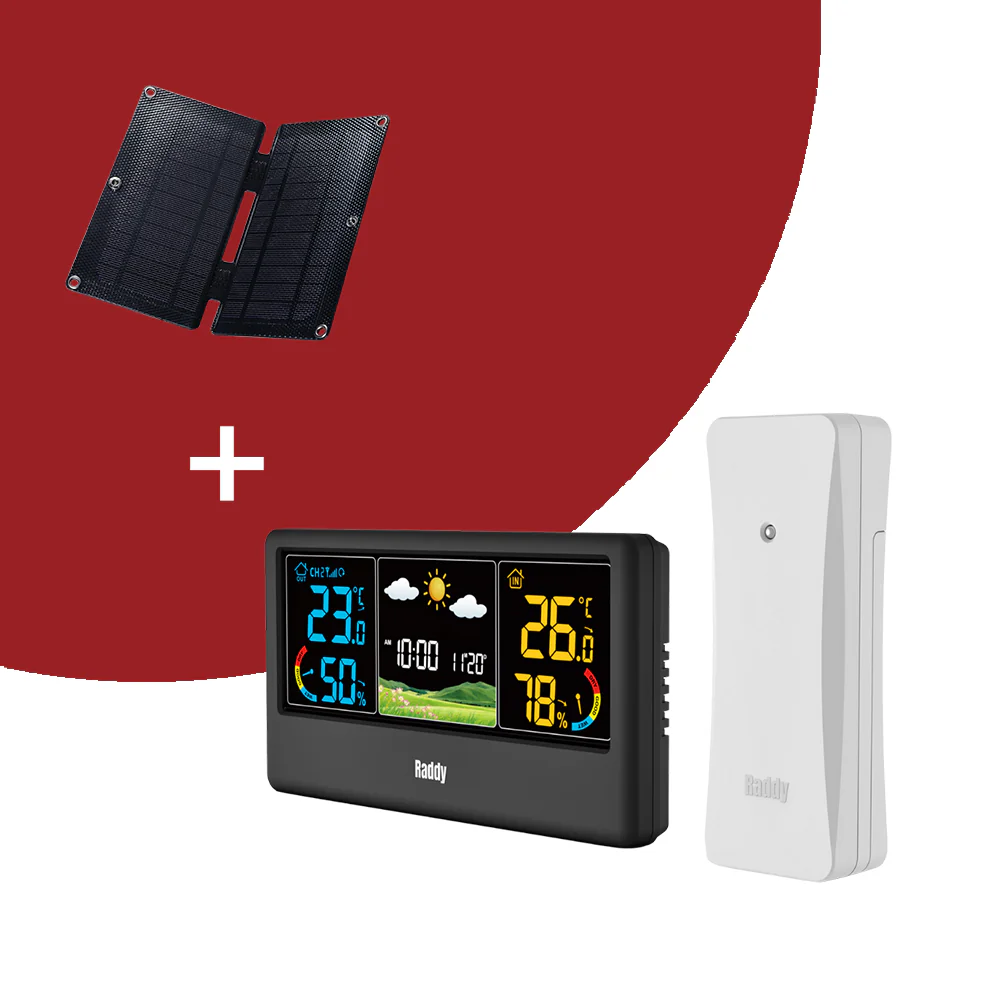 Raddy WF-55C Wireless Weather Station | Color Display | Weather Forecast | Thermometer Hygrometer - Image 12
