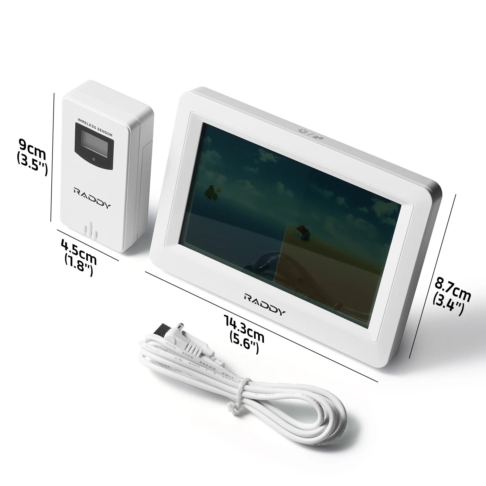 Raddy WM6 Weather Station | Wireless Thermometer Hygrometer | Built-in 2000mAh Battery | Mold Risk Alert - Image 8