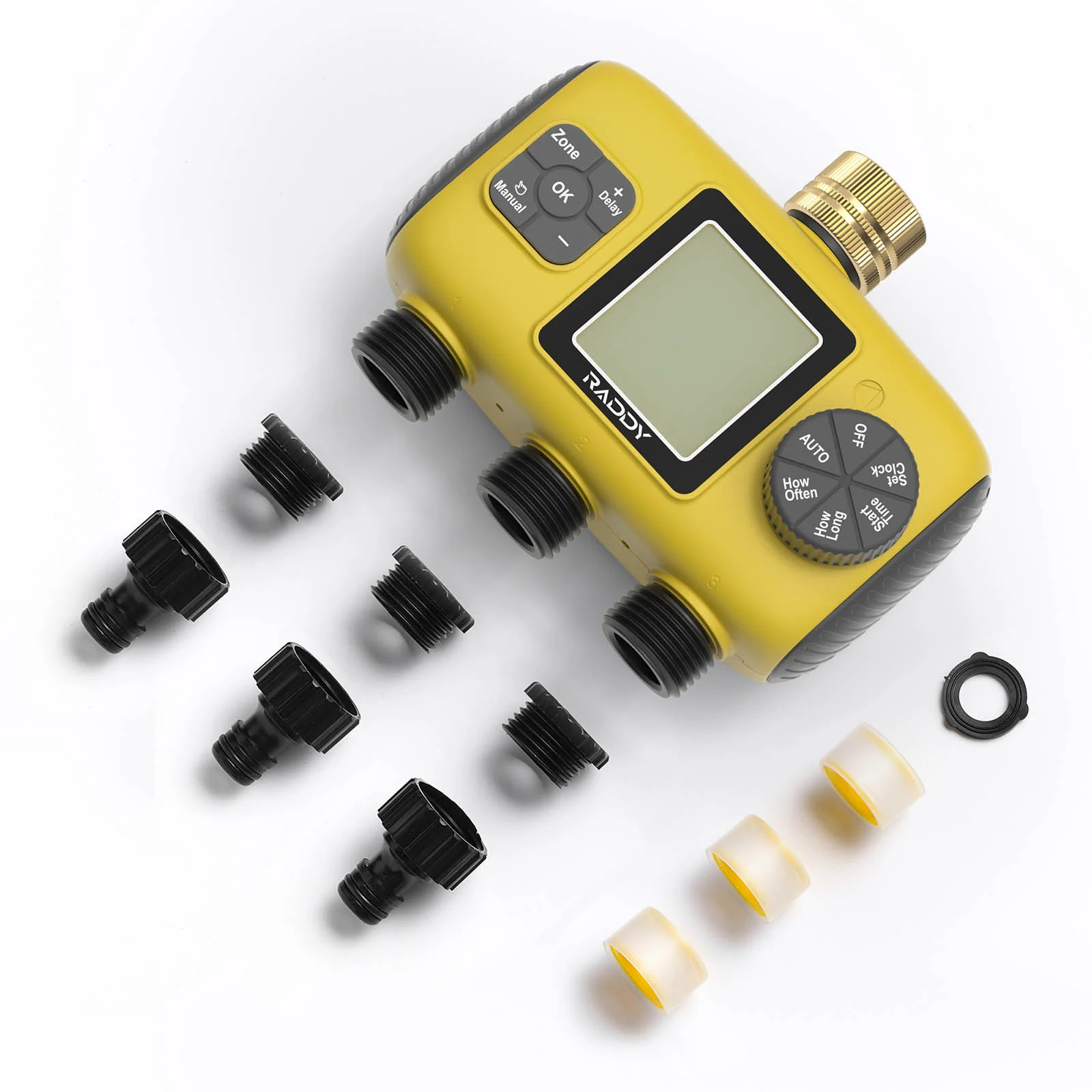 Raddy WS-8 Sprinkler Timer | 3 Zone | Large LCD Display |  IPX5 | Rain Delay | Auto Irrigation Timer - Image 7