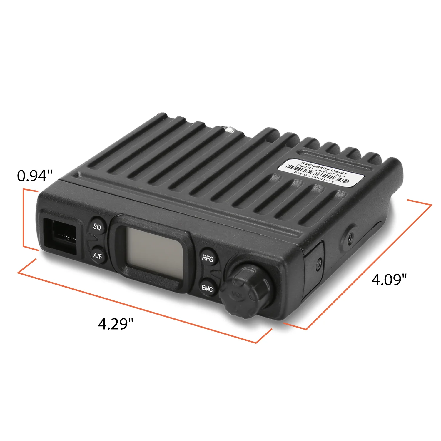 Radioddity CB-27 CB Radio Mobile Radio  | AM/FM | 4W | 40/80 Channel [DISCONTINUED] - Image 5