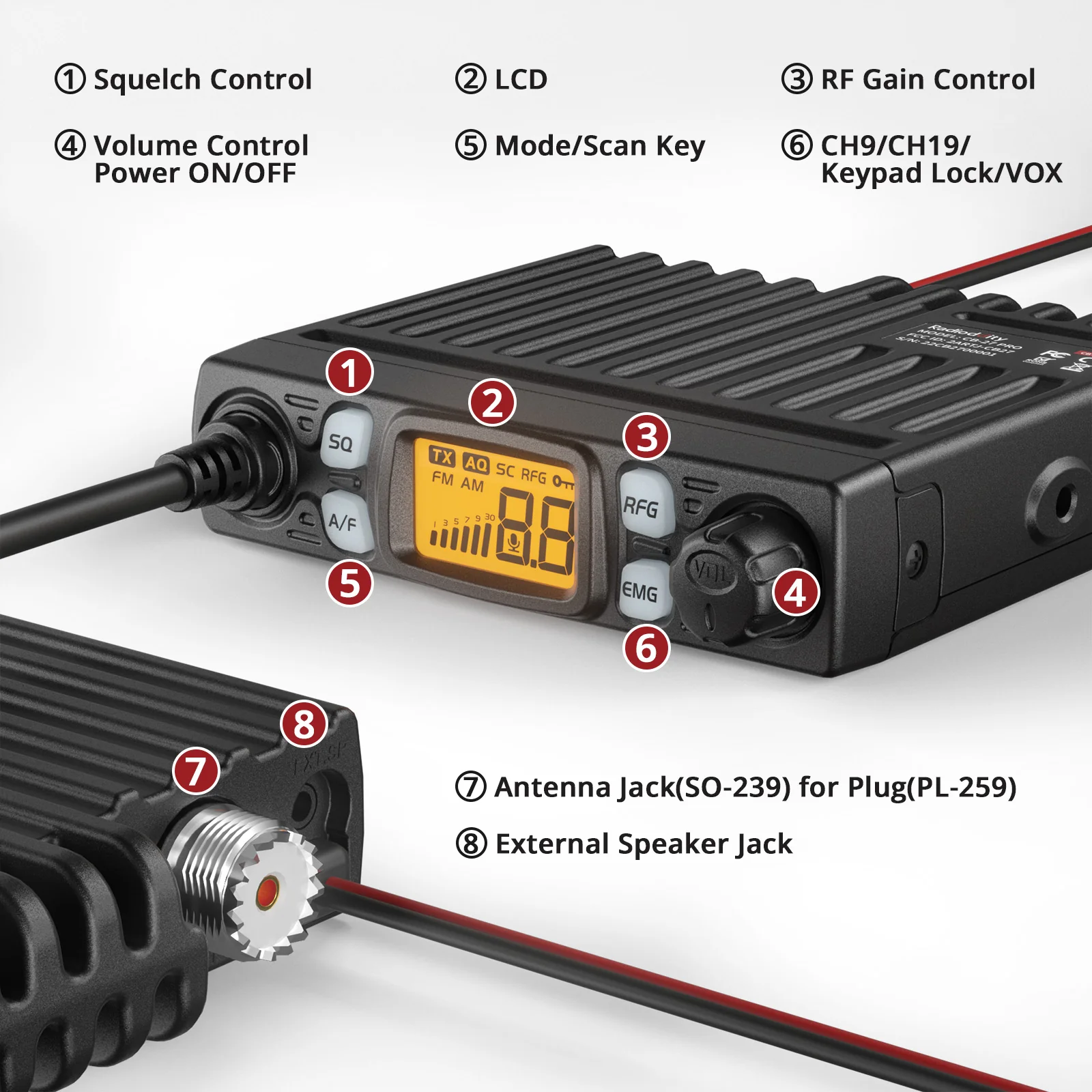 Radioddity CB-27 Pro [OPEN BOX] - Image 3
