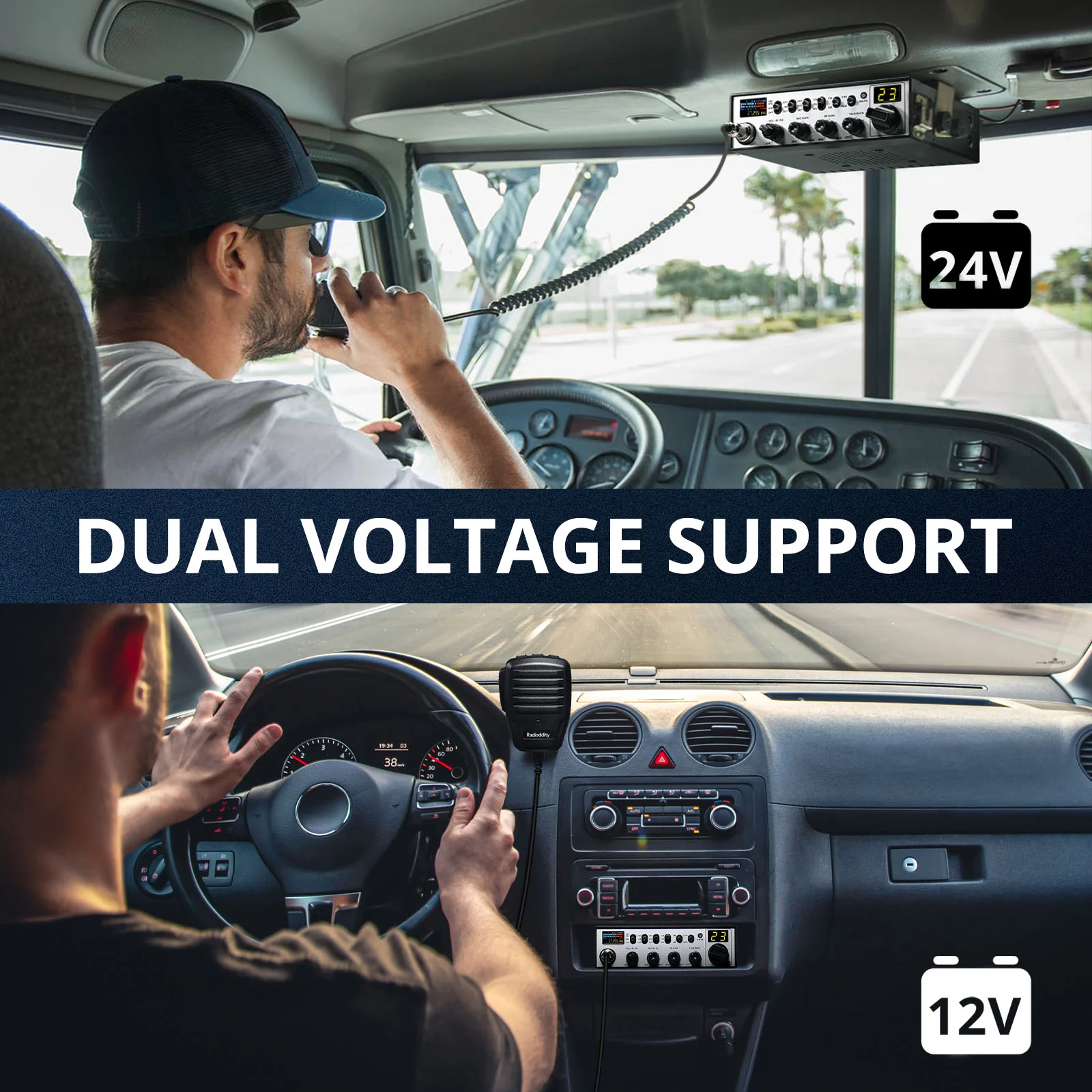 Radioddity CB-900 PRO | 4W | AM/FM | Noise Reduction | ASQ | VOX | Support PA System | SWR High Alert | Instant CH 9 - Image 6