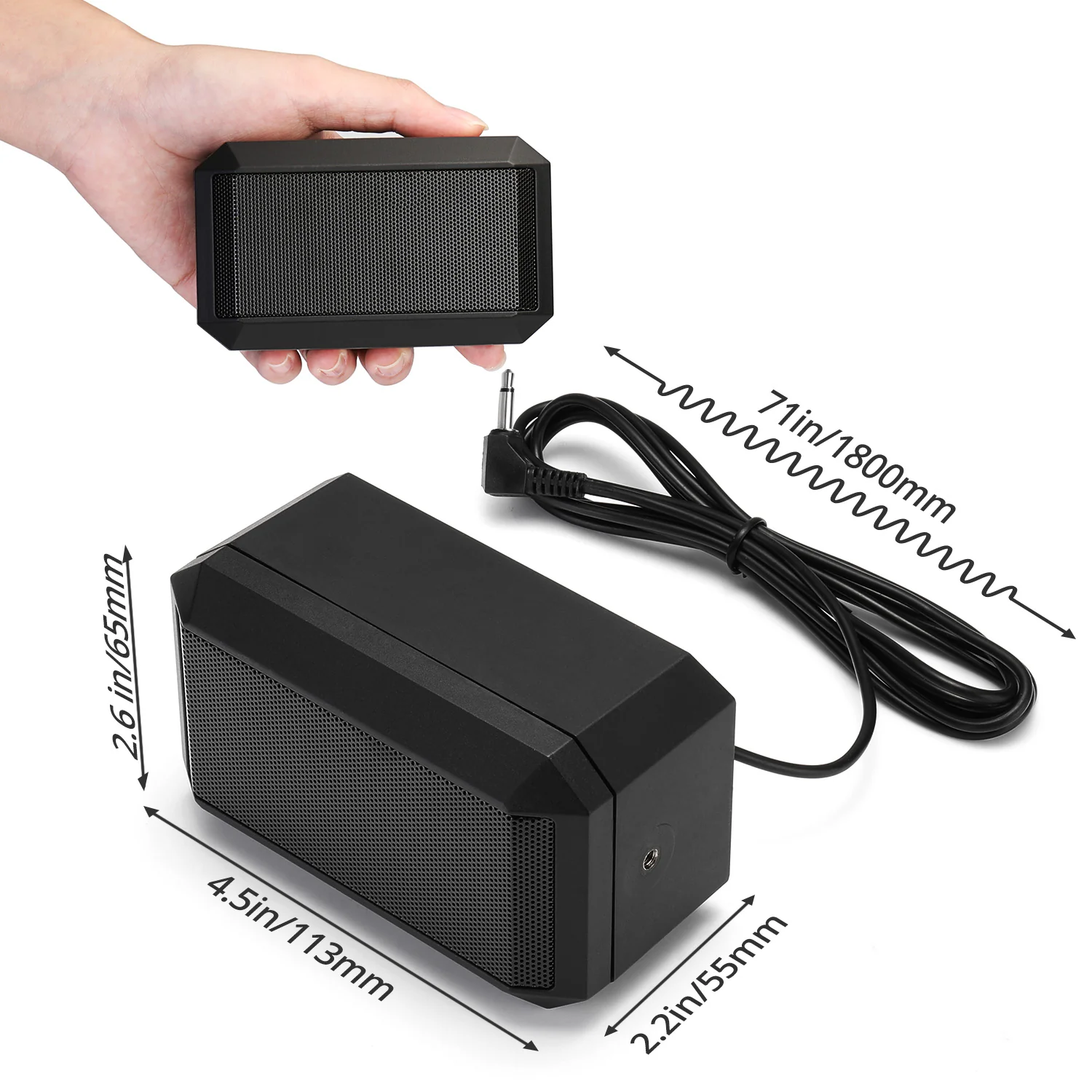 Radioddity CB Mobile Radio External Speaker for Car Truck Vehicle - Image 3