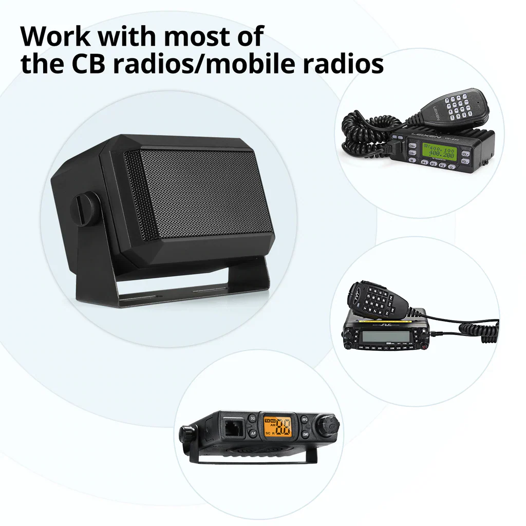 Radioddity CB Mobile Radio External Speaker for Car Truck Vehicle - Image 5
