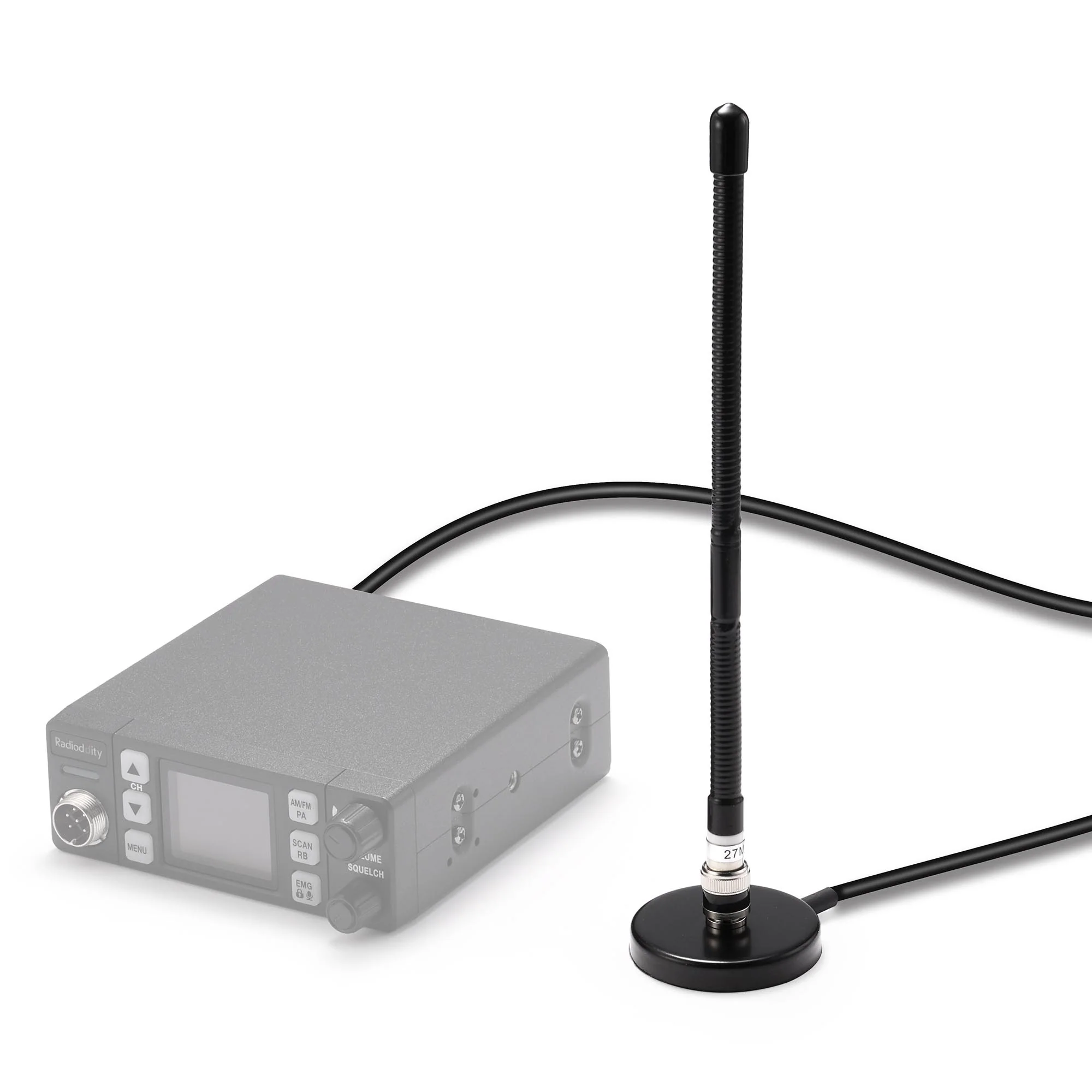 Radioddity CB515 CB Antenna | 27MHz | SO-239 Connector | With Magnetic Base | 13.1 ft Cable - Image 5