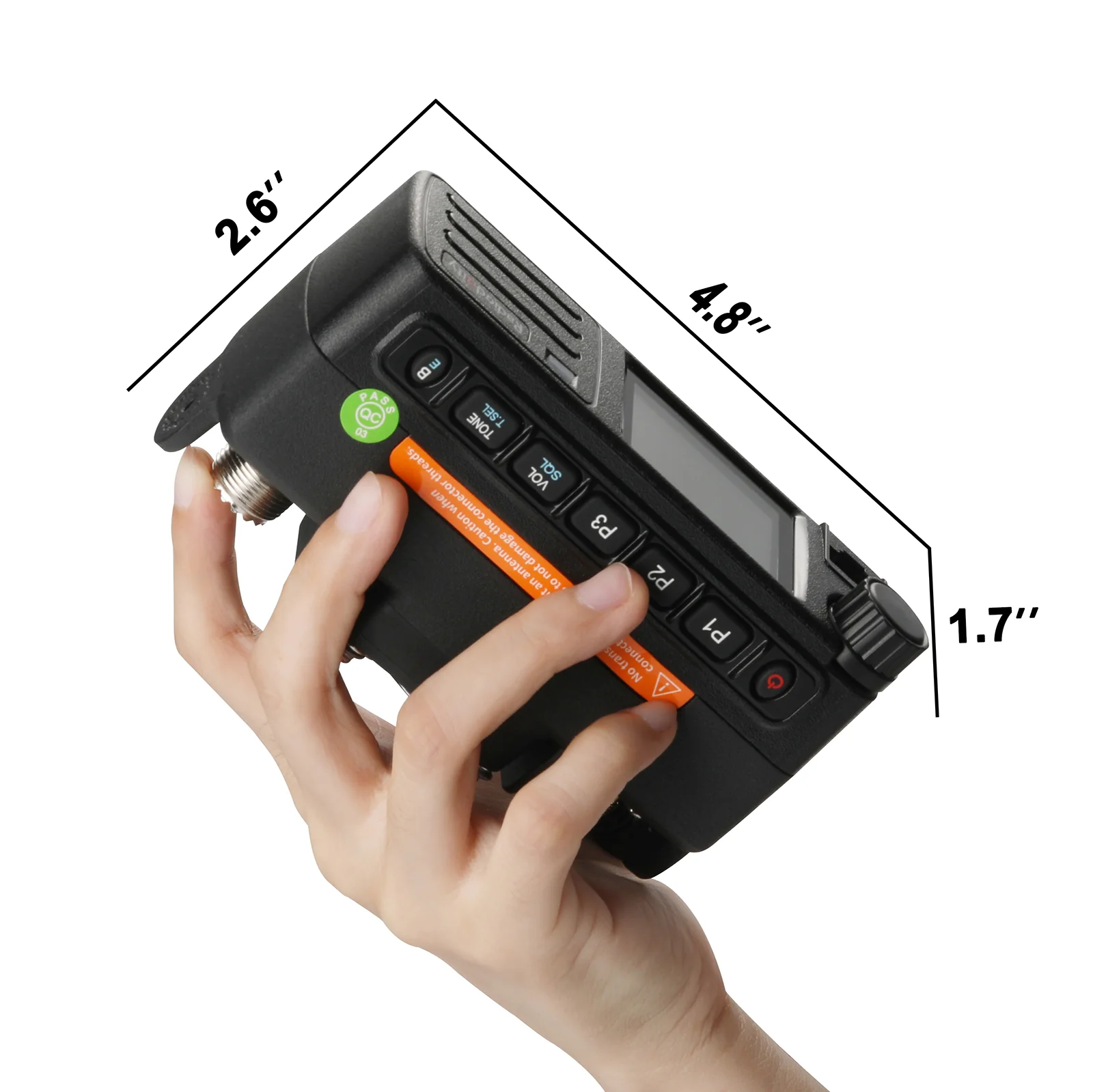 Radioddity DB25-D Mini Mobile Radio | 20W | Analog & Digital DMR | VHF & UHF Dual Band | GPS / APRS | SMS | Color Screen | 500000 Contacts - Image 5