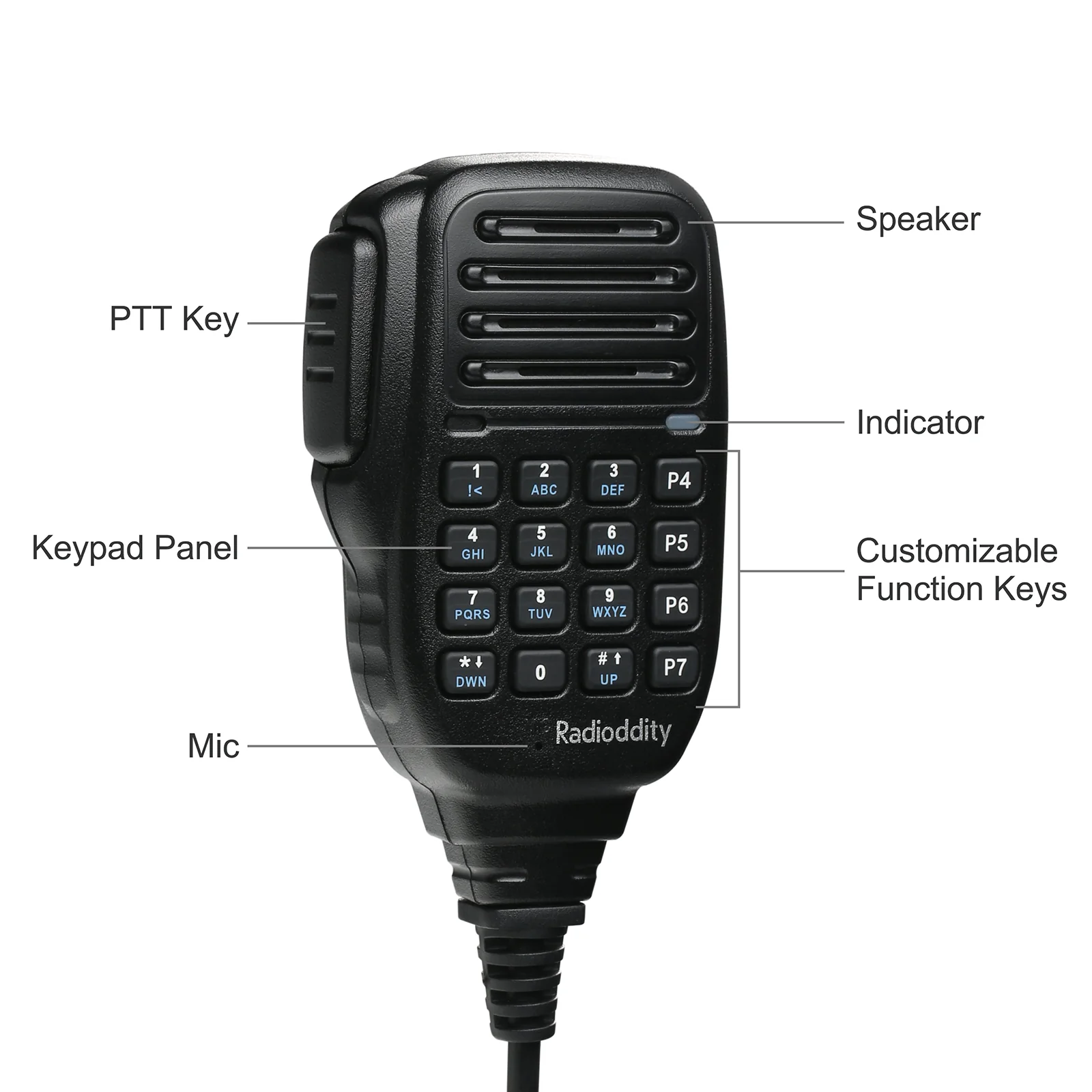 Radioddity DB25-D Mini Mobile Radio | 20W | Analog & Digital DMR | VHF & UHF Dual Band | GPS / APRS | SMS | Color Screen | 500000 Contacts - Image 8