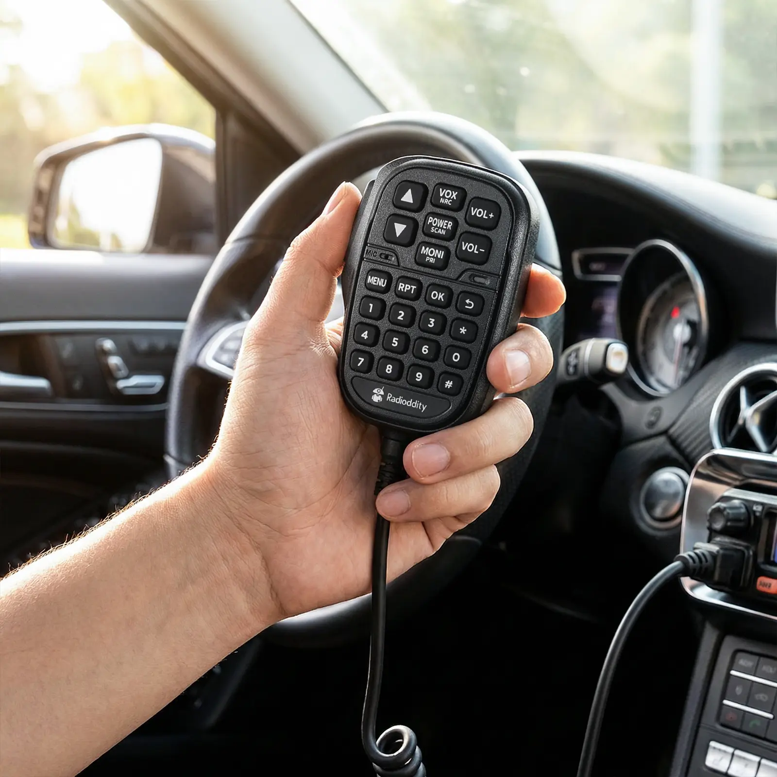 Radioddity DB35-G GMRS Mobile Radio | 35W | Detachable Faceplate | NRC Noise Reduction | 7-Color LCD Display | Programming Cable | UHF/VHF Receiver - Image 5