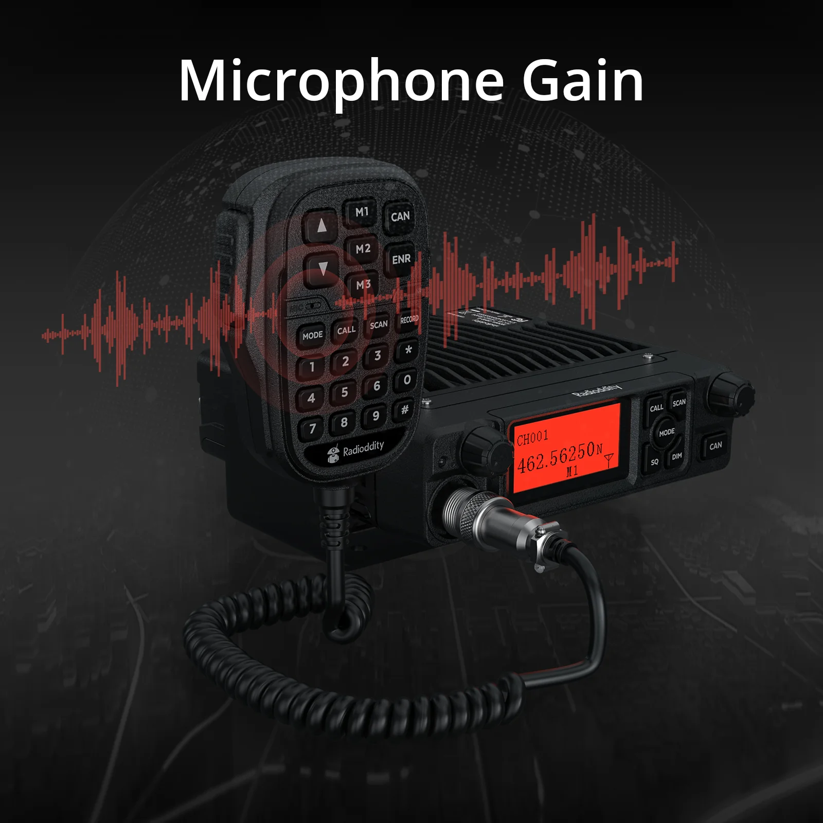 Radioddity DB40-G GMRS Mobile Radio | 40W | Repeater Capable | 199 Channels | UHF Scanning Receiver | Support CHIRP Programming - Image 7