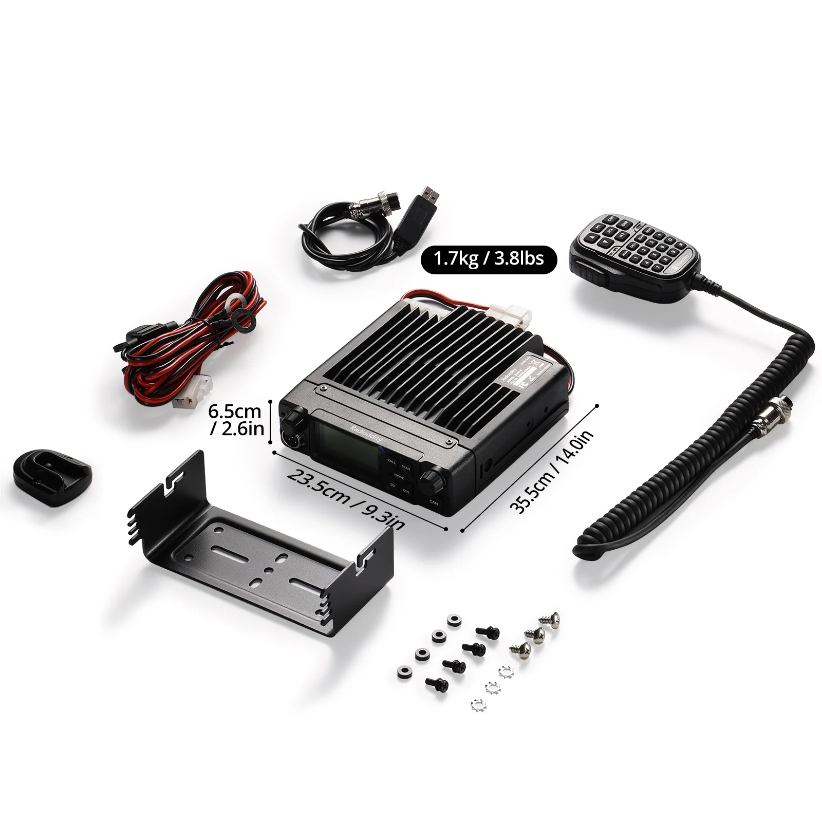 Radioddity DB40-G GMRS Mobile Radio | 40W | Repeater Capable | 199 Channels | UHF Scanning Receiver | Support CHIRP Programming - Image 9