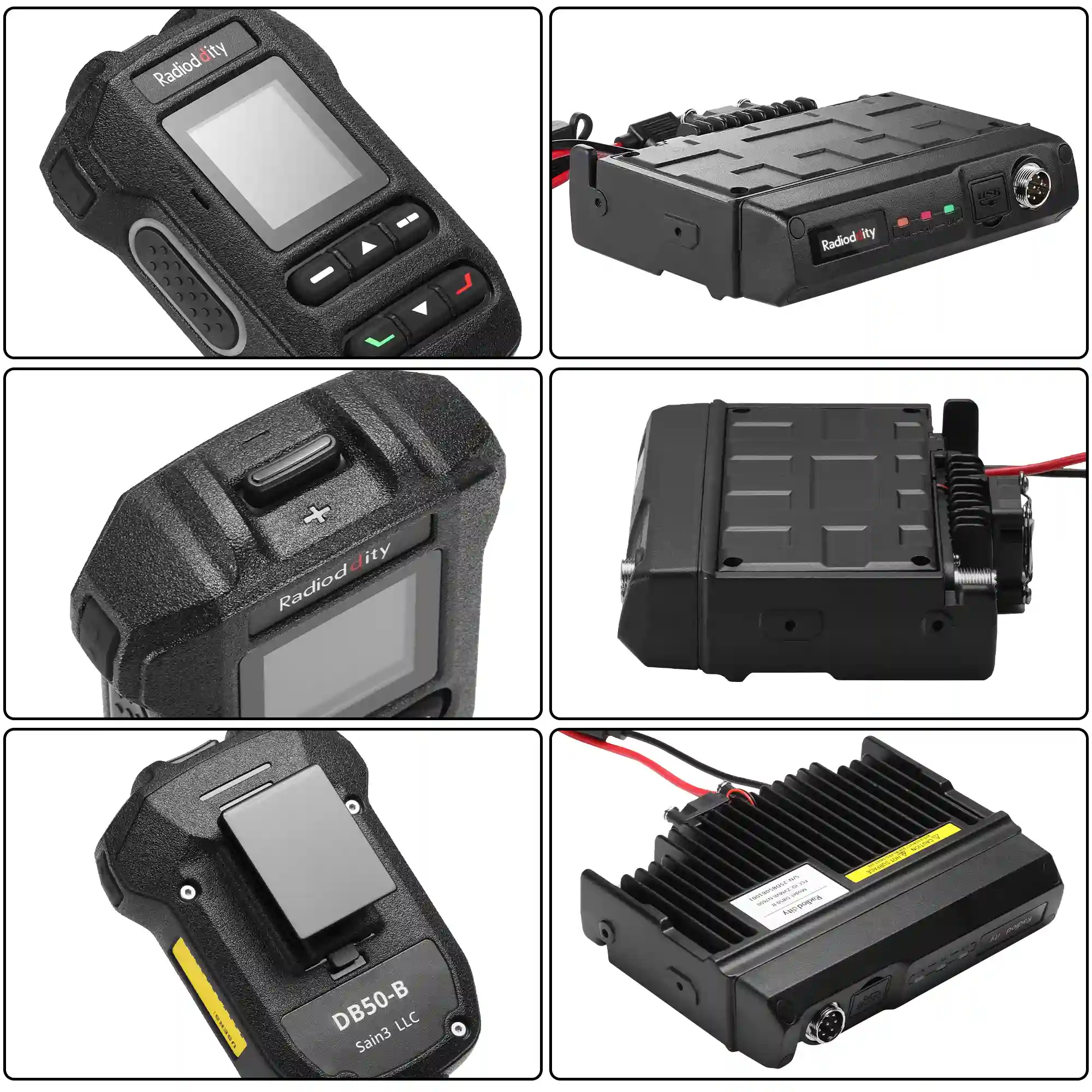 Radioddity DB50-B Mini Mobile Radio | 50W | GPS & APRS | Multi-band TX & RX | Bluetooth KISS TNC & APP Program | All-in-one MIC with Display - Image 10