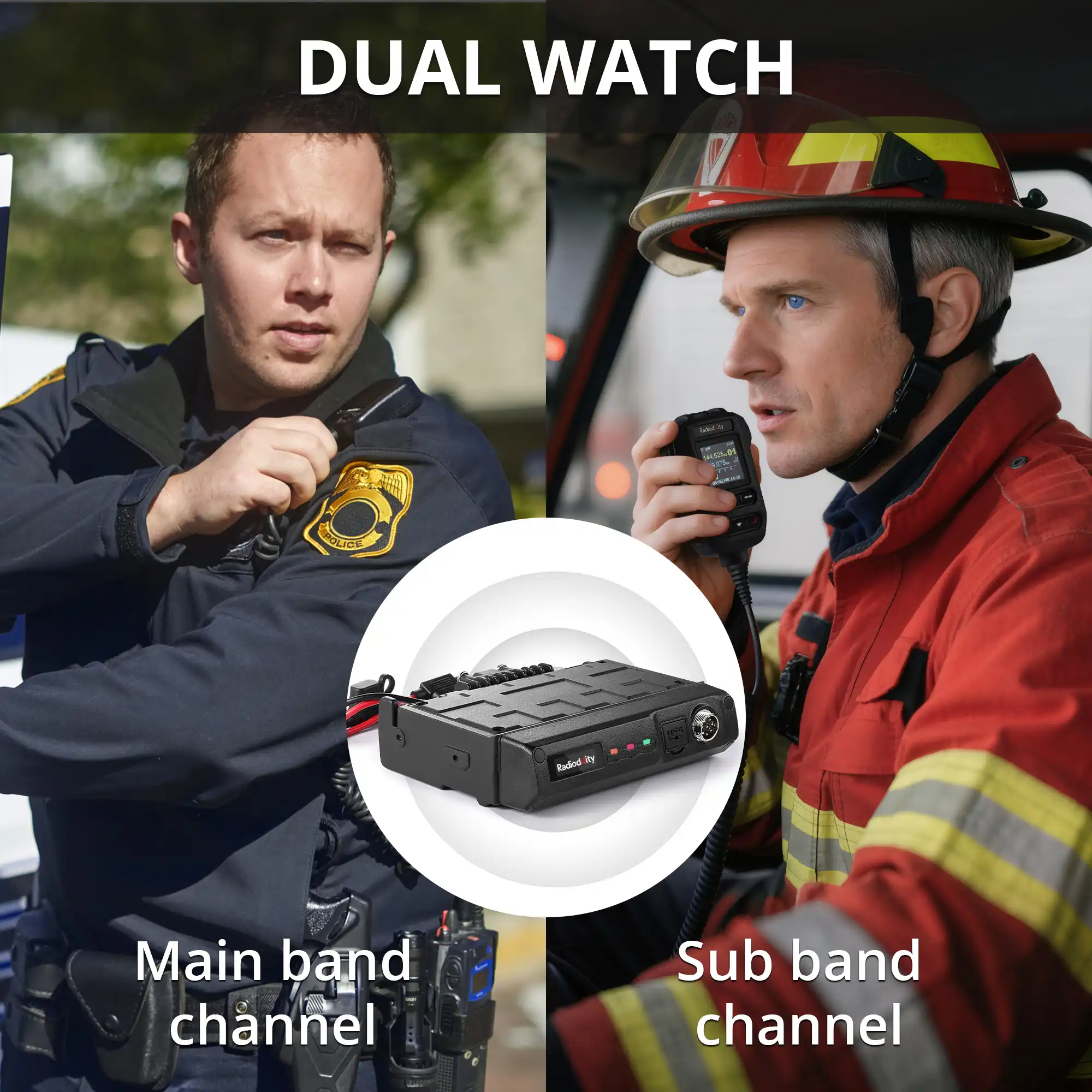 Radioddity DB50-B Mini Mobile Radio | 50W | GPS & APRS | Multi-band TX & RX | Bluetooth KISS TNC & APP Program | All-in-one MIC with Display - Image 8