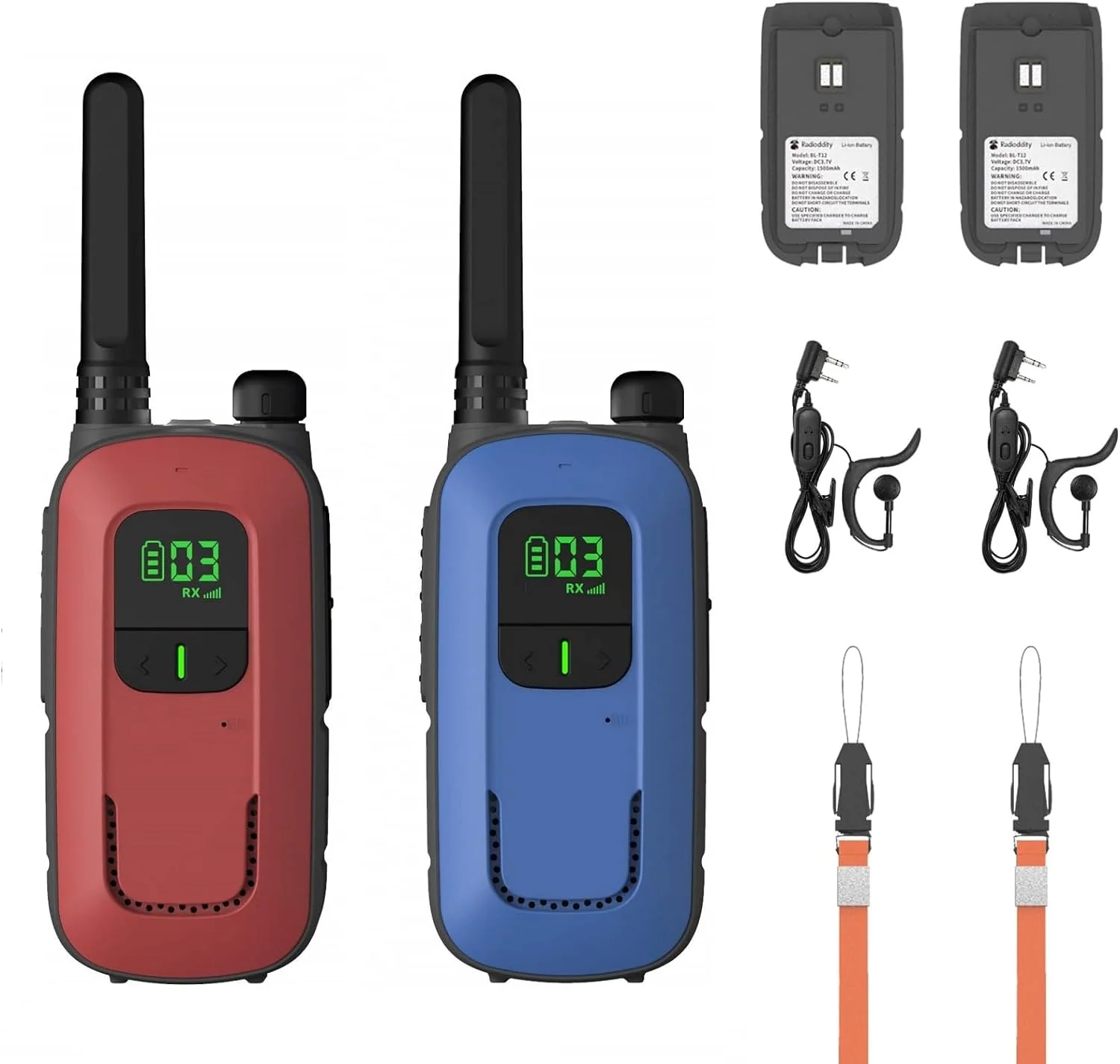 Radioddity FS-T3/PR-T3 [4 Packs]  | License-free | USB Charging | Flashlight | VOX - Image 10
