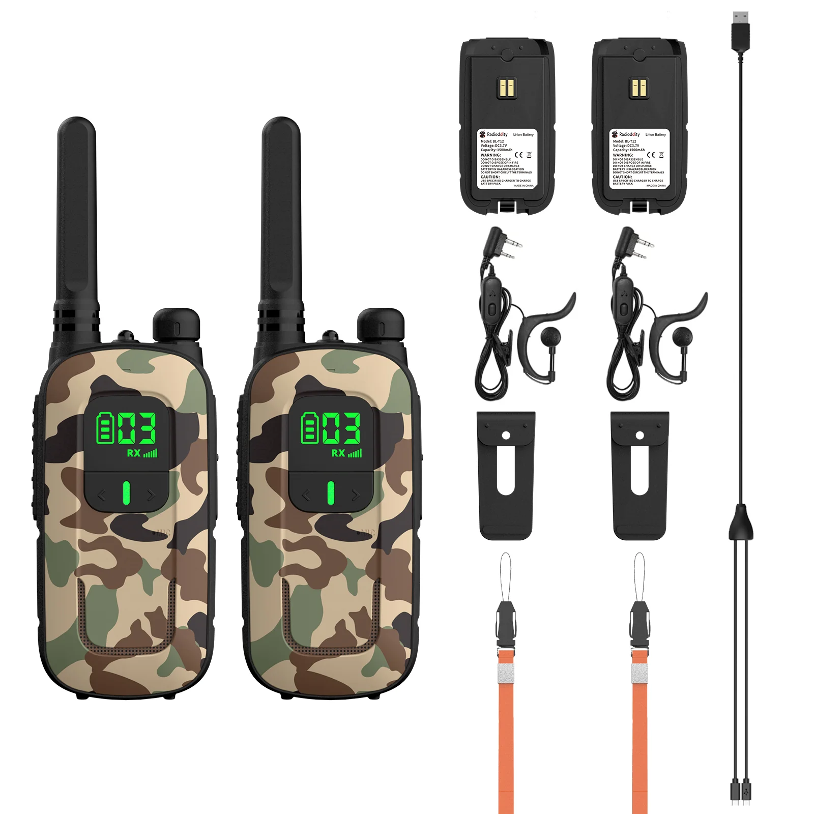 Radioddity FS-T3/PR-T3 [4 Packs]  | License-free | USB Charging | Flashlight | VOX - Image 18