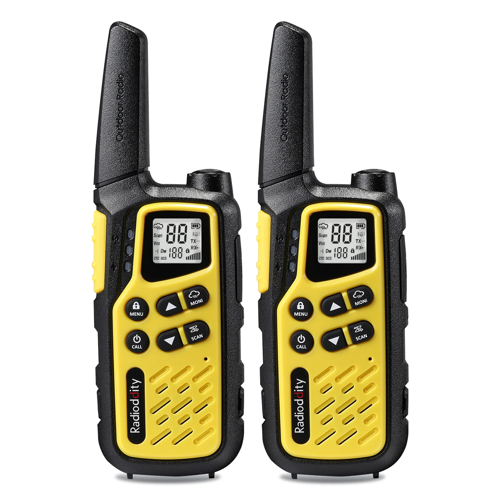 Radioddity FS-T7 FRS Radio | License Free | USB-C Charging | Dual Watch | VOX | Flashlight | NOAA - Image 8