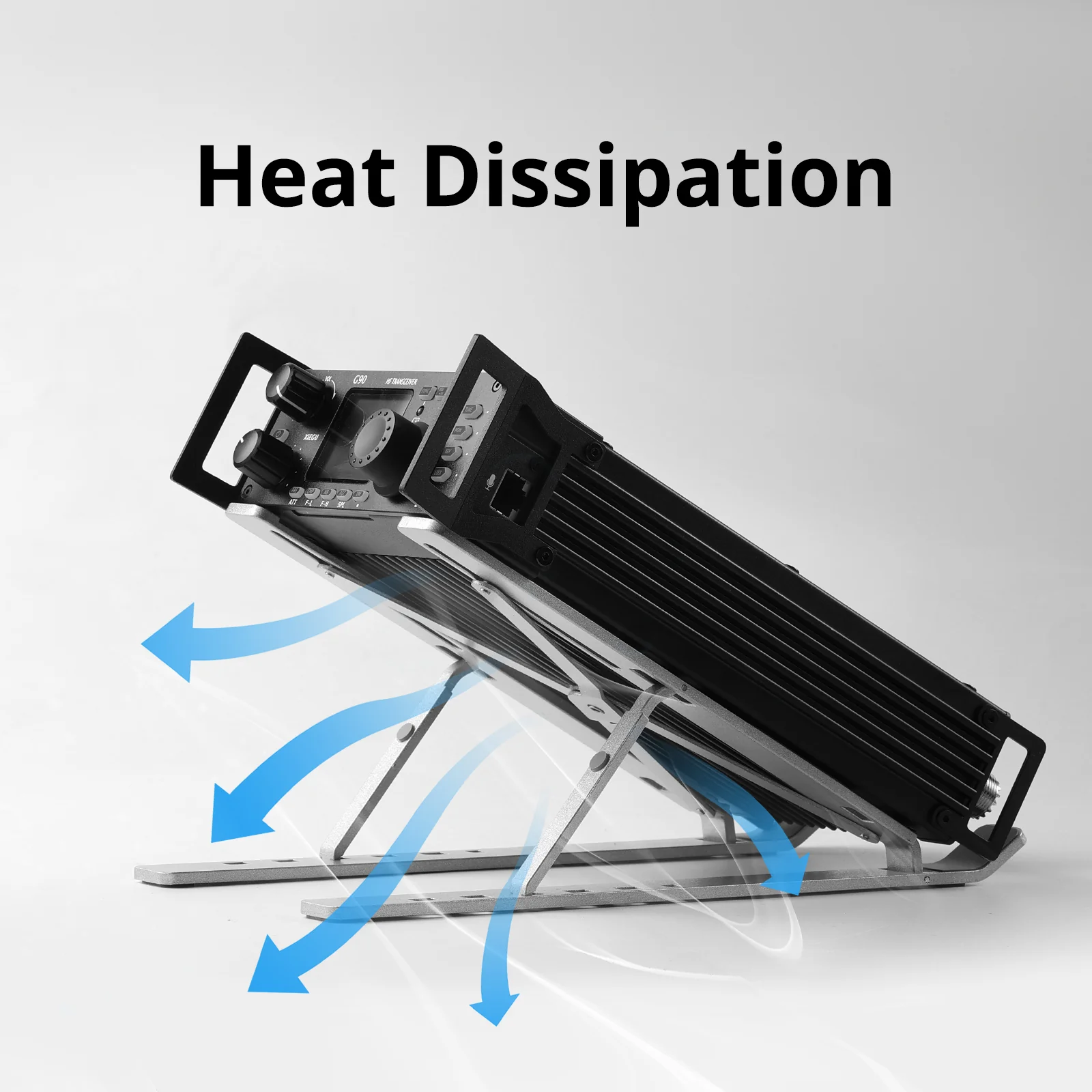 Radioddity G90-H3 Stand | Heat Dissipation Holder | for Xiegu G90 XPA125B | Wide Compatible | POTA Accessory - Image 6