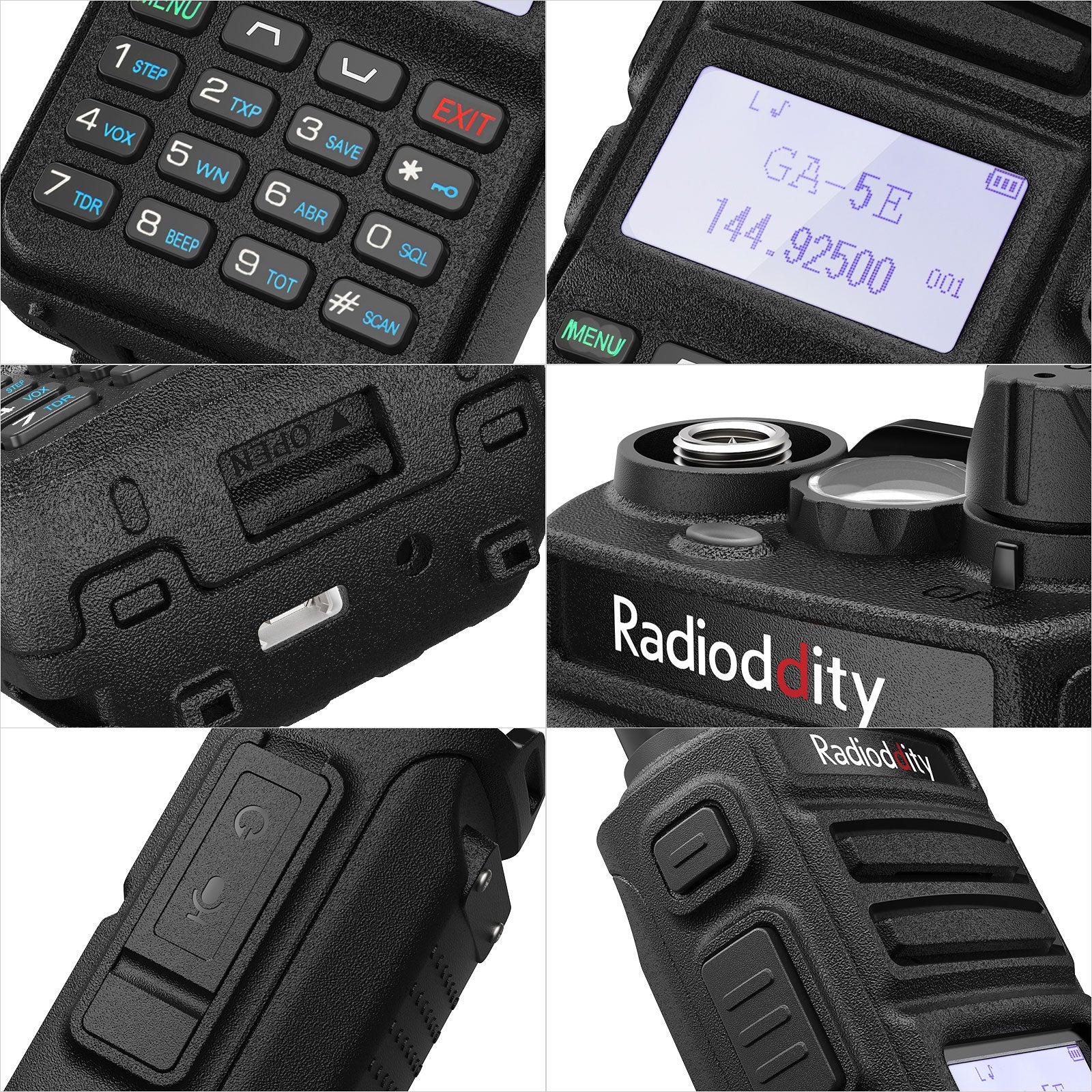 Radioddity GA-5E Radio | Dual Band | 5W Analog | USB-C | SYNC Display | EU Frequency Range - Image 6