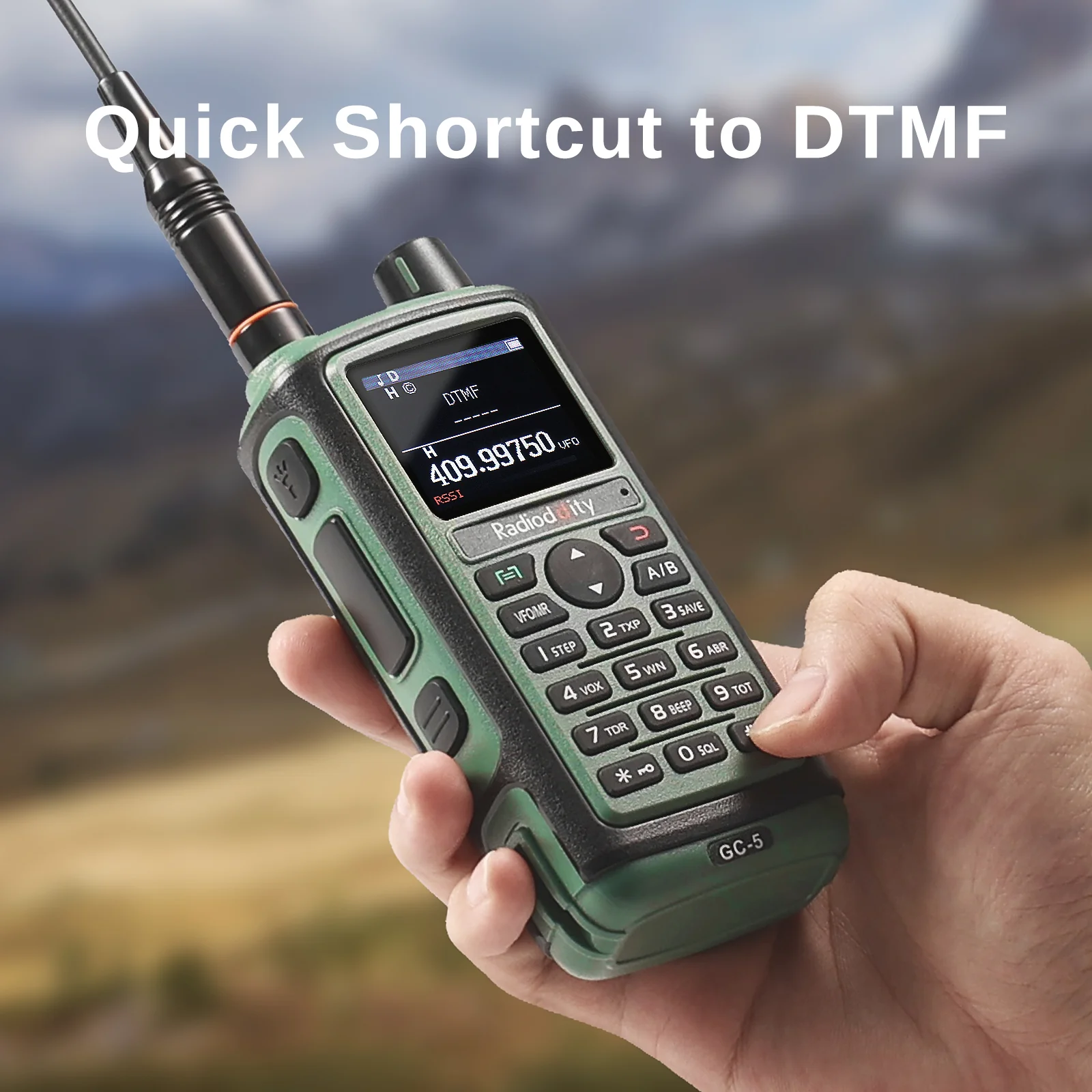 Radioddity GC-5 | Dual Band | 5W | 999 CH | Remote Frequency Copy | Color Screen | 1800mAh | NOAA FM RX - Image 7