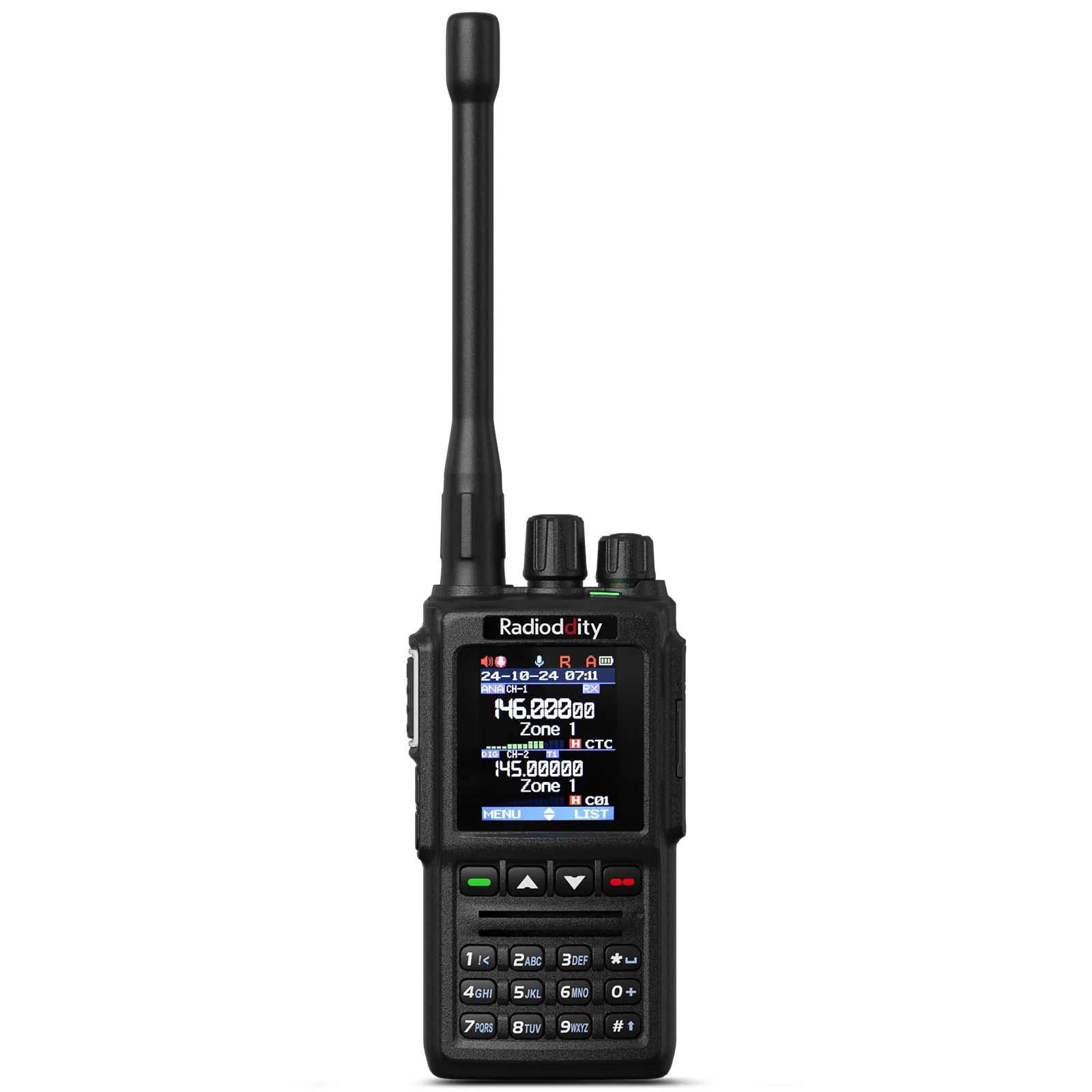 Radioddity GD-168 DMR | 5W | Dual Band Dual Mode | Satellite Communicate | Noise Reduction | 500K Contacts | Dual Battery & Antennas | Type-C Charge & Program - Image 2