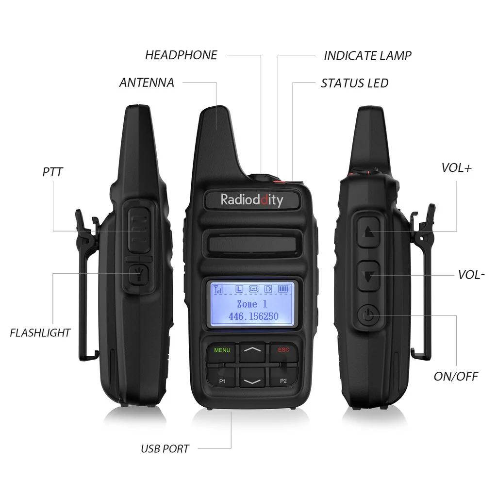 Radioddity GD-73A/E | DMR | UHF/PMR | USB Program & Charge | 3600mAh | SMS | Hotspot Use [DISCONTINUED] - Image 4
