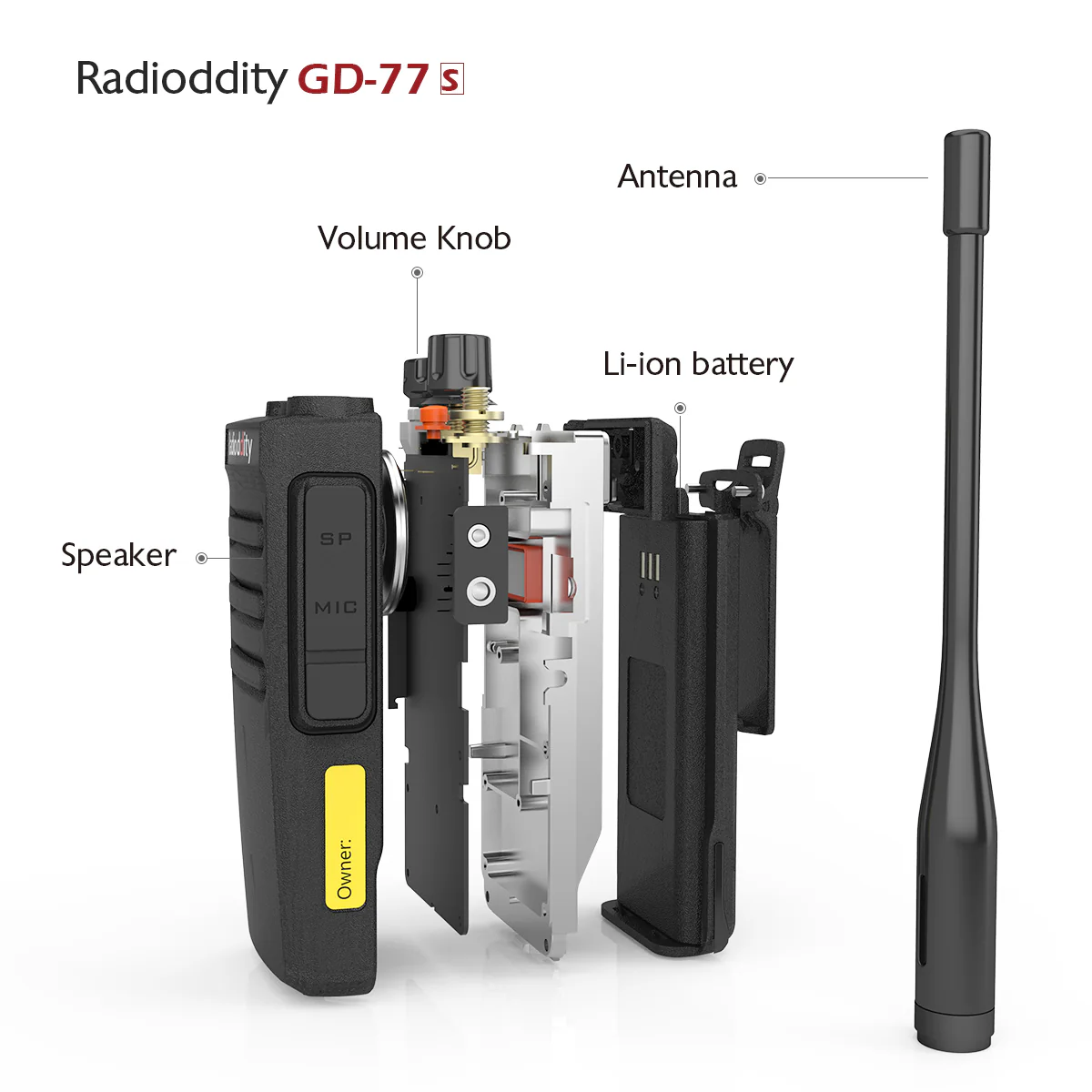 Radioddity GD-77S DMR | Dual Band | 5W | 2 Time-slot DMR | 2200mAh | with Cable [DISCONTINUED] - Image 5