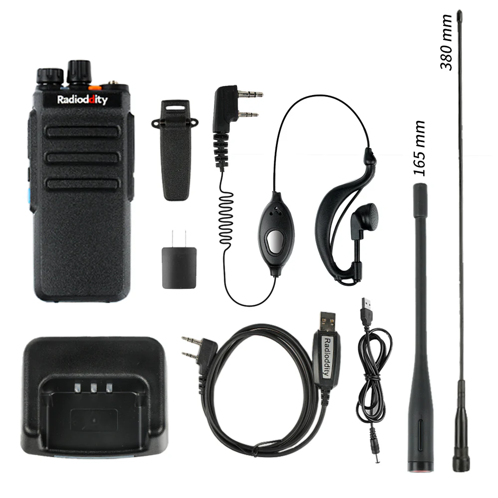Radioddity GD-77S DMR | Dual Band | 5W | 2 Time-slot DMR | 2200mAh | with Cable [DISCONTINUED] - Image 7