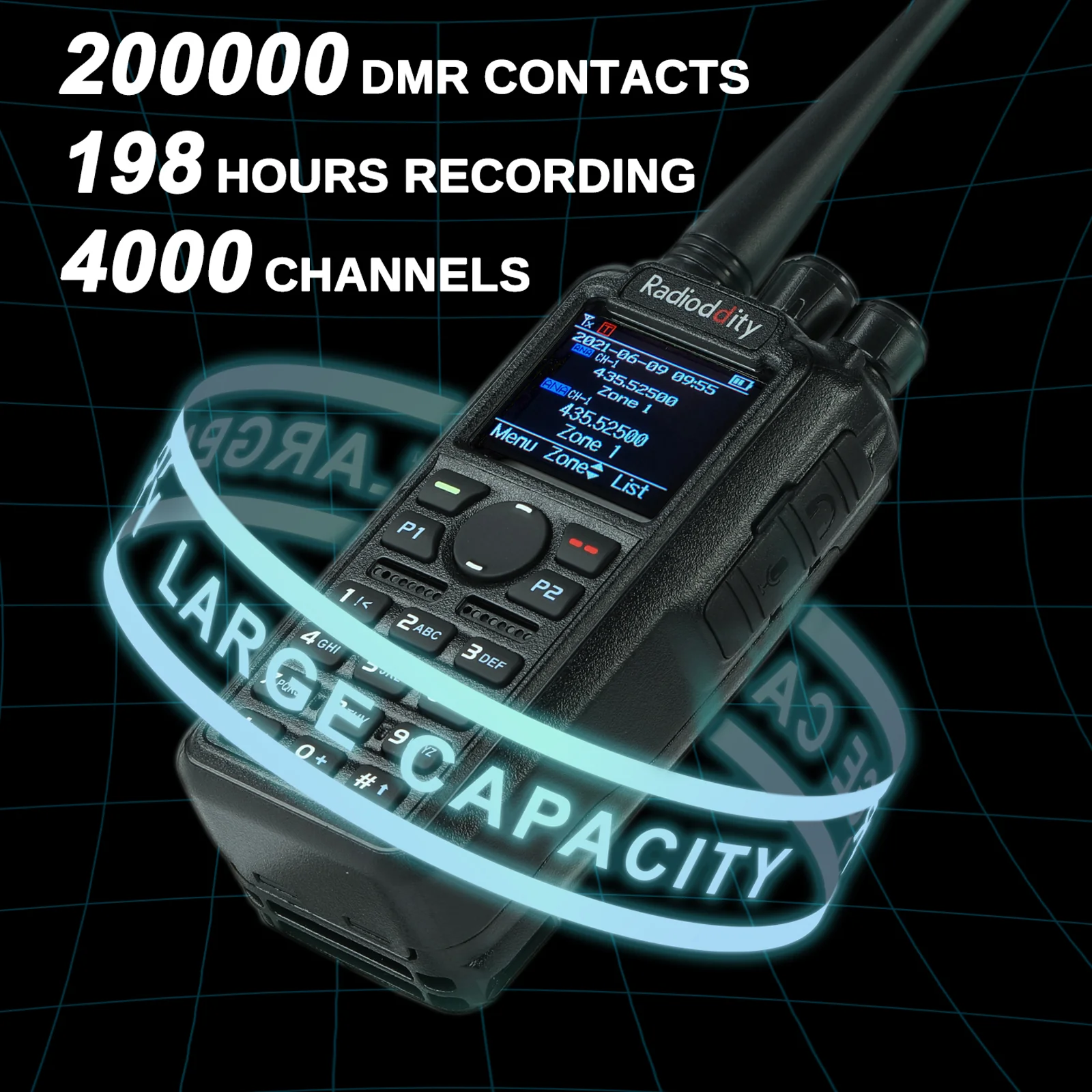 Radioddity GD-AT10G | 10W UHF | Analog & Digital DMR Tier I & II | GPS APRS Function | Color Screen - Image 9