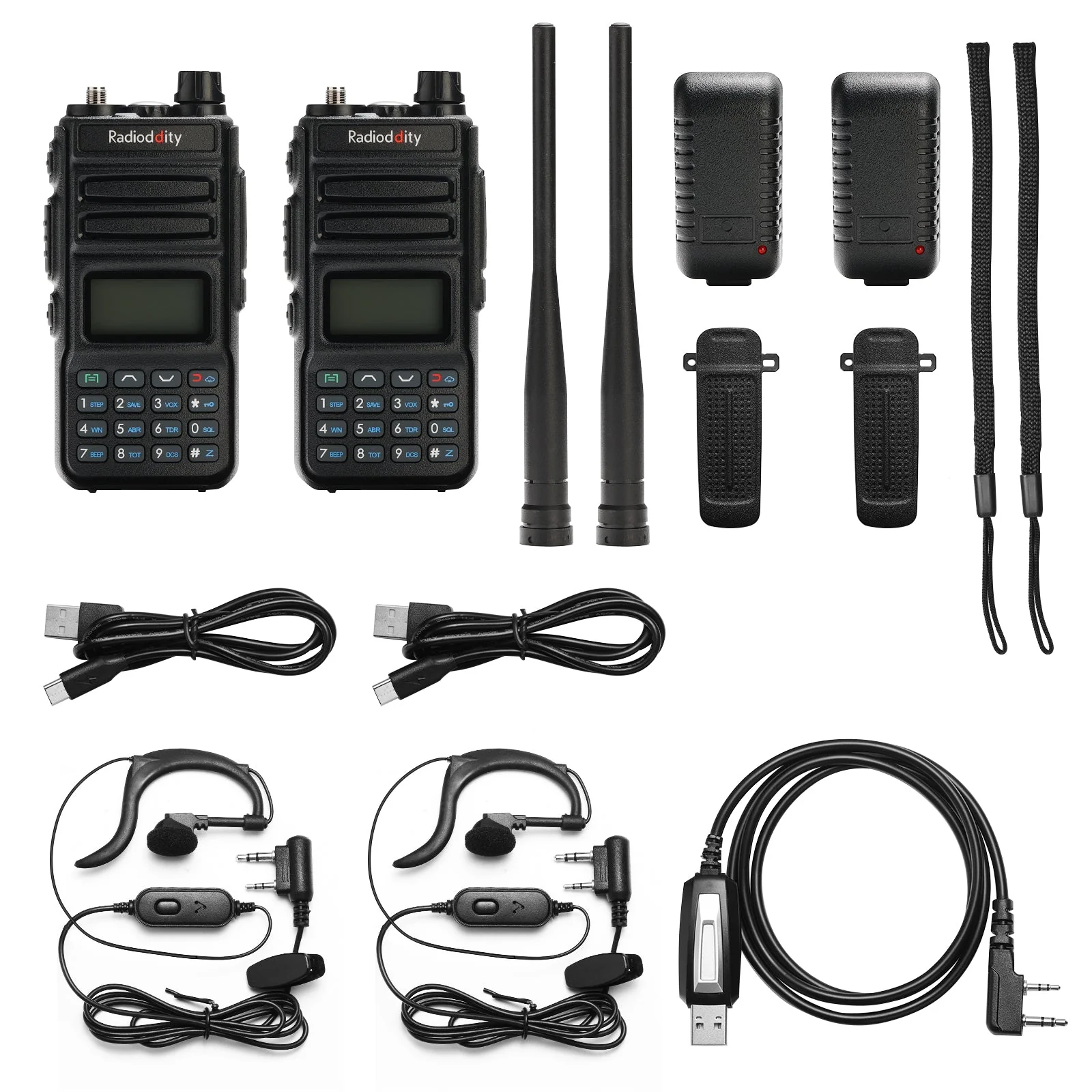 Radioddity GM-30 GMRS Radio [2 Pack + Cable] [OPEN BOX] - Image 6