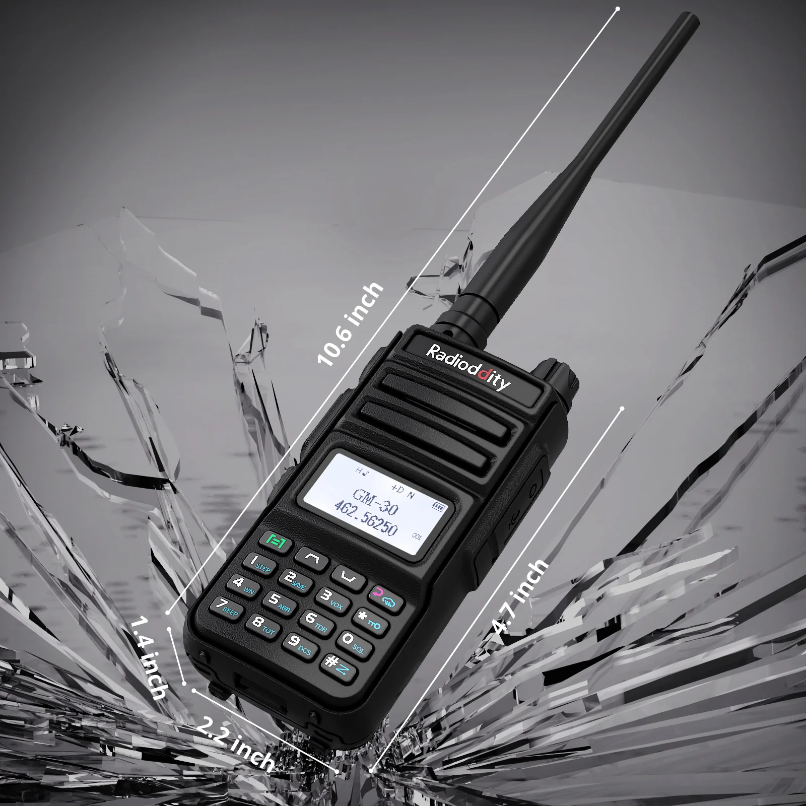 Radioddity GM-30 GMRS Radio | 5W | VHF & UHF Scanner | NOAA | USB-C | SYNC | Support CHIRP Programming - Image 5