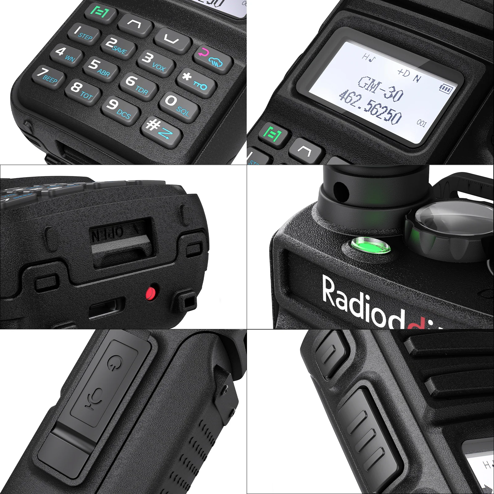 Radioddity GM-30 GMRS Radio | 5W | VHF & UHF Scanner | NOAA | USB-C | SYNC | Support CHIRP Programming - Image 6