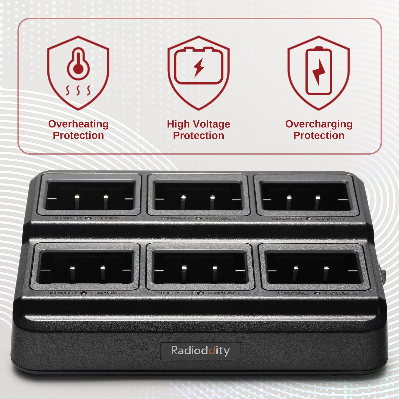 Radioddity GM-30 Six-Way Charger | Multi-Unit Charger Station | Bulk Charger - Image 3
