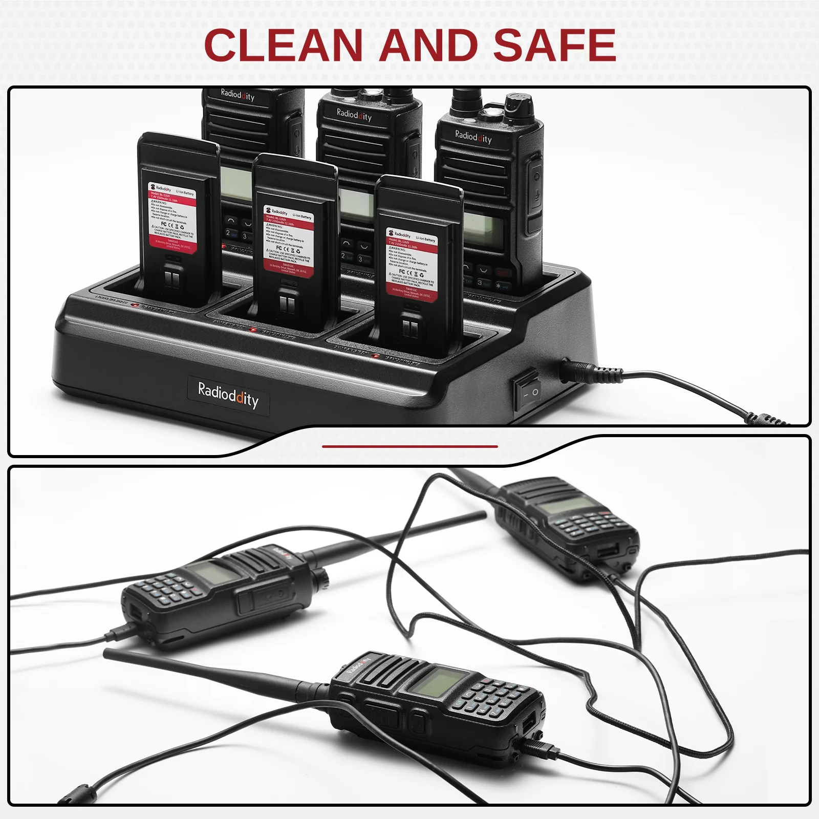 Radioddity GM-30 Six-Way Charger | Multi-Unit Charger Station | Bulk Charger - Image 7