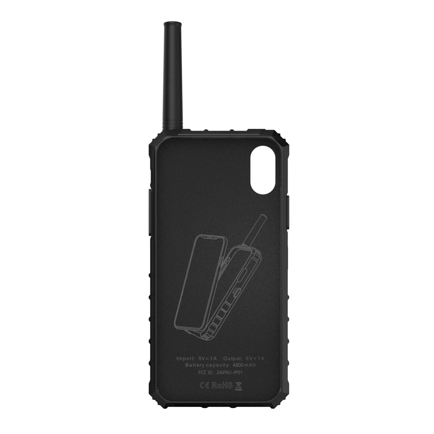 iRaddy GM Series 3-in-1 UHF Radio | Extended Battery | Cell Phone Case for iPhone X/Xs [DISCONTINUED] - Image 3
