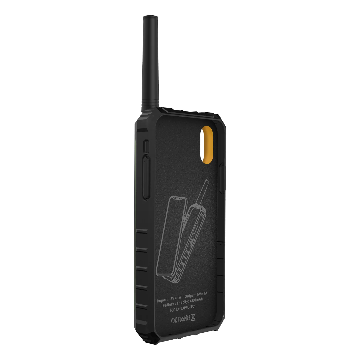 iRaddy GM Series 3-in-1 UHF Radio | Extended Battery | Cell Phone Case for iPhone X/Xs [DISCONTINUED] - Image 4