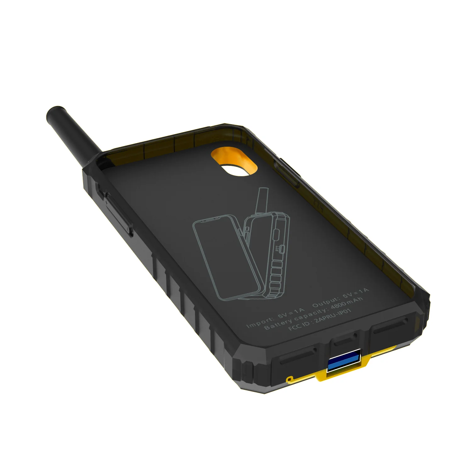 iRaddy GM Series 3-in-1 UHF Radio | Extended Battery | Cell Phone Case for iPhone X/Xs [DISCONTINUED] - Image 7