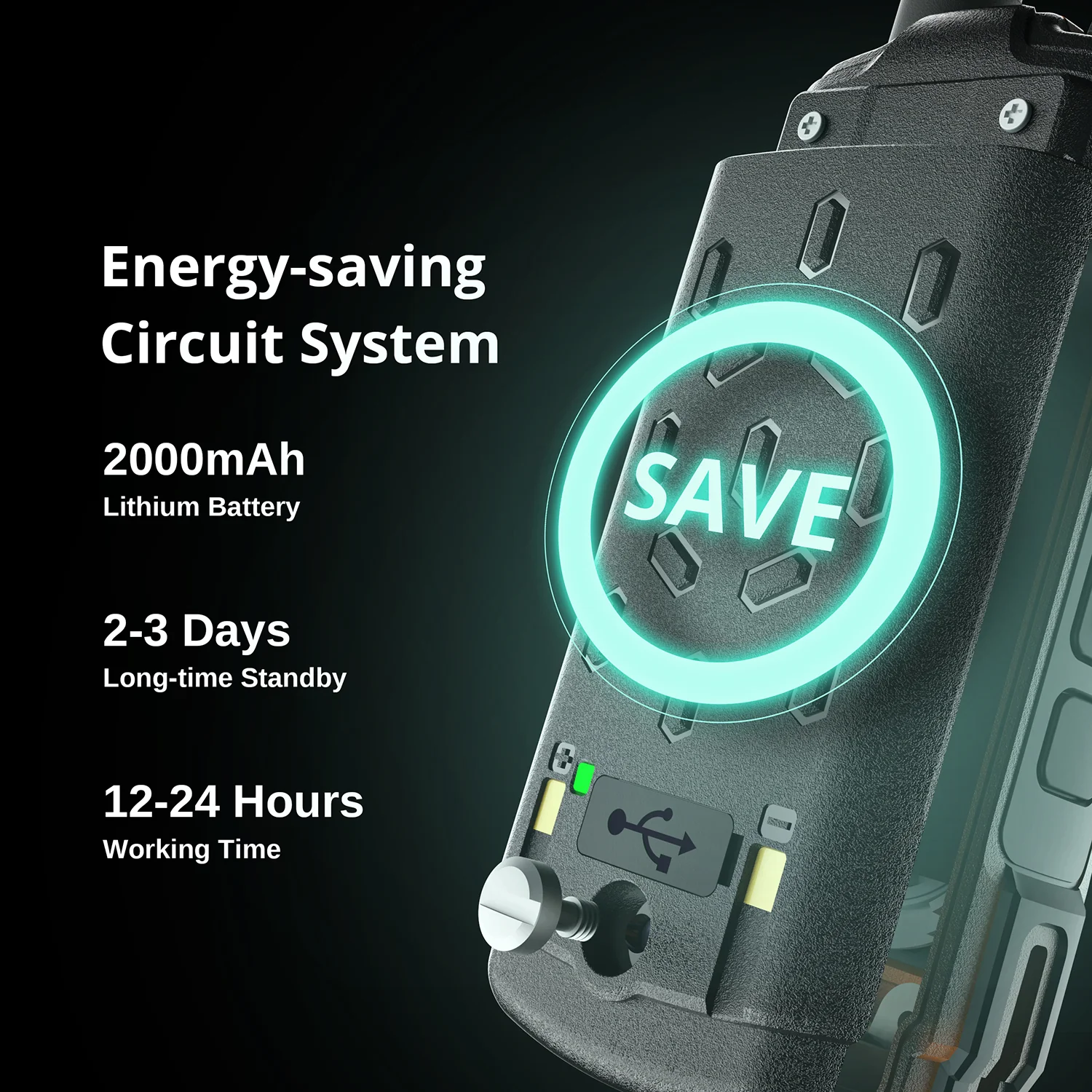 Radioddity GS-5B Analog Radio | 8W | Dual PTT | Bluetooth Programming | S-Meter | 512 CHs | USB-C Charging | 2000mAh Battery | Support CHIRP Programming - Image 6