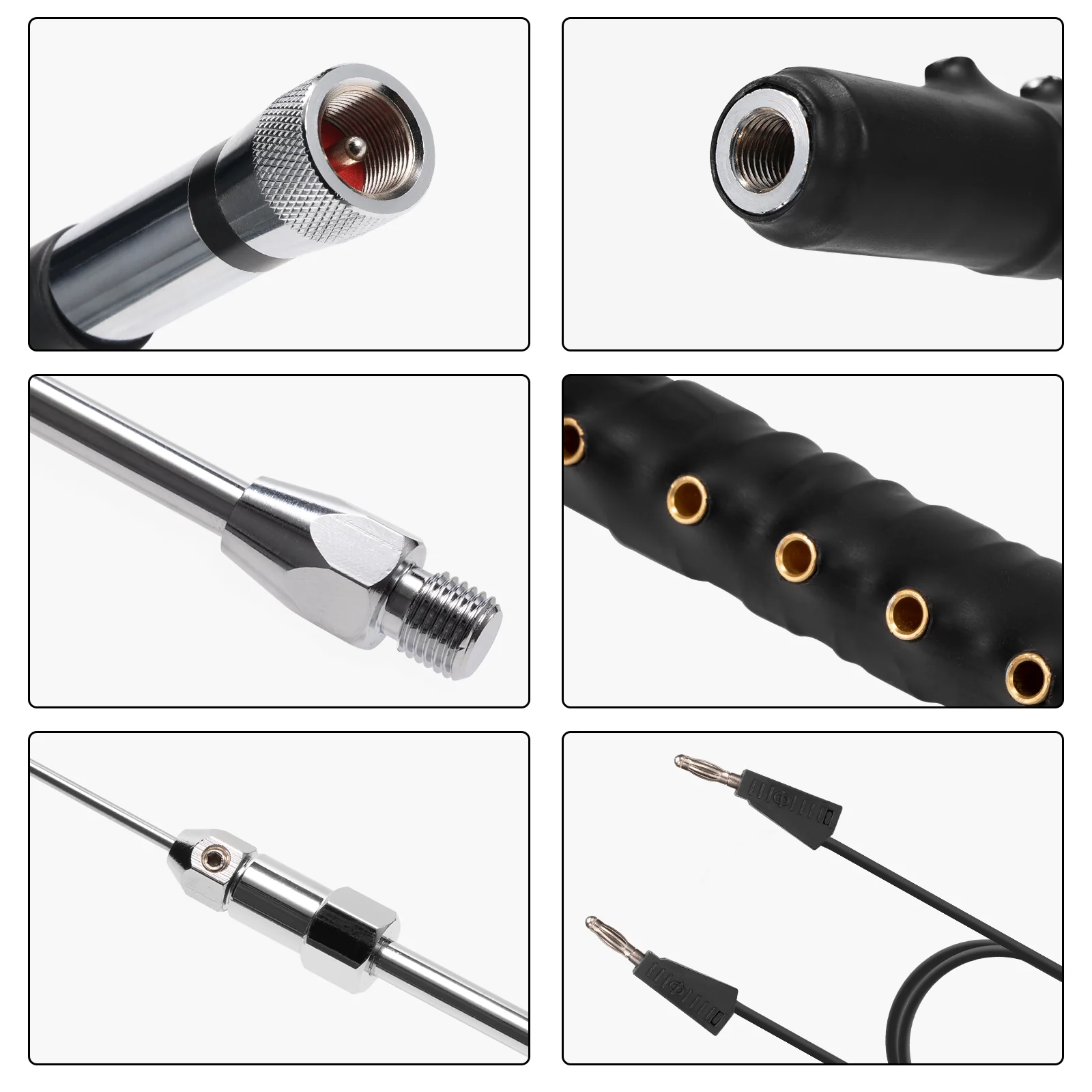 Radioddity HF-008 Portable Telescopic Antenna | VHF/HF(6M-80M) | 3.5-50MHz | SWR 1.0-1.5 | PL-259/SL16-K Interface - Image 3