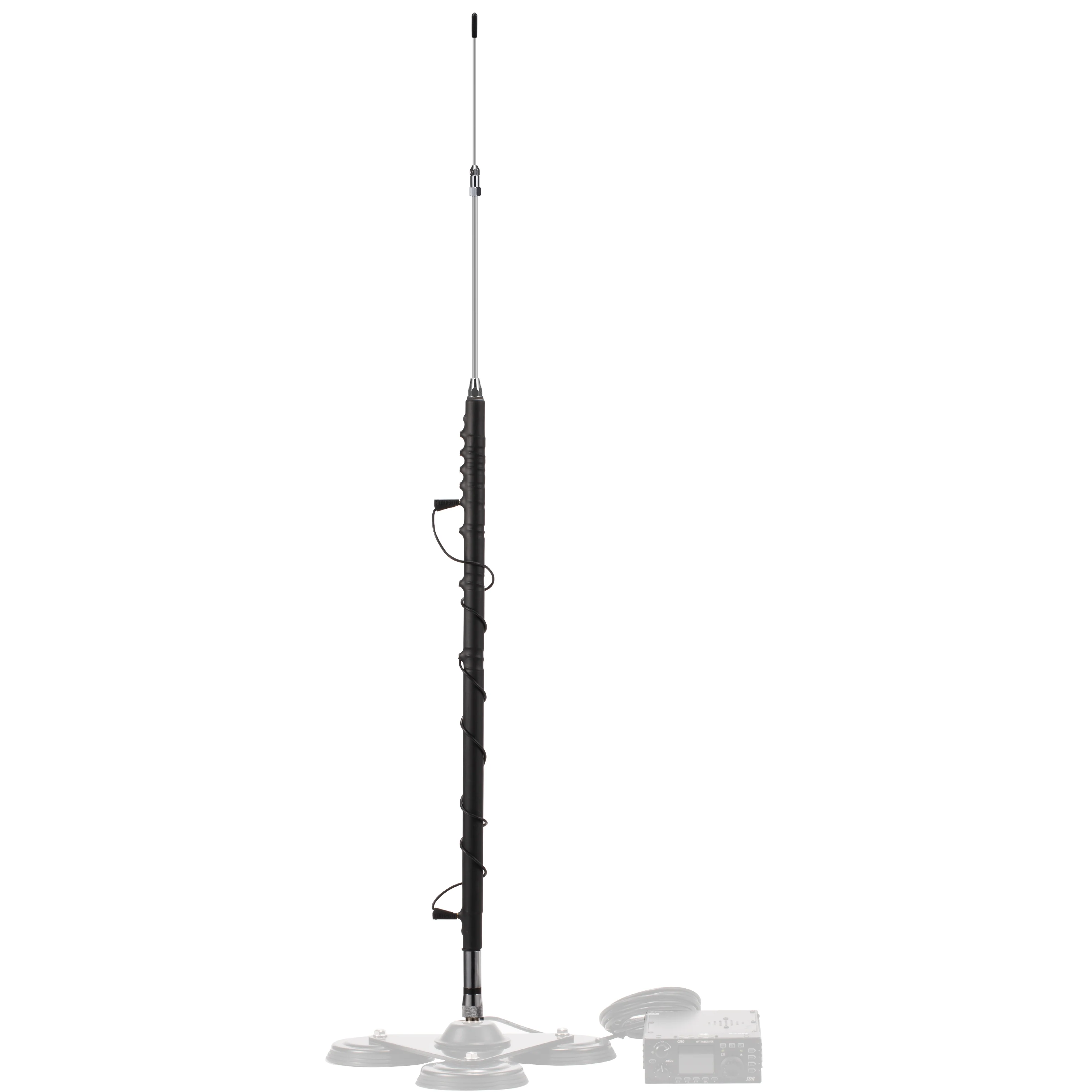 Radioddity HF-008 Portable Telescopic Antenna | VHF/HF(6M-80M) | 3.5-50MHz | SWR 1.0-1.5 | PL-259/SL16-K Interface - Image 6