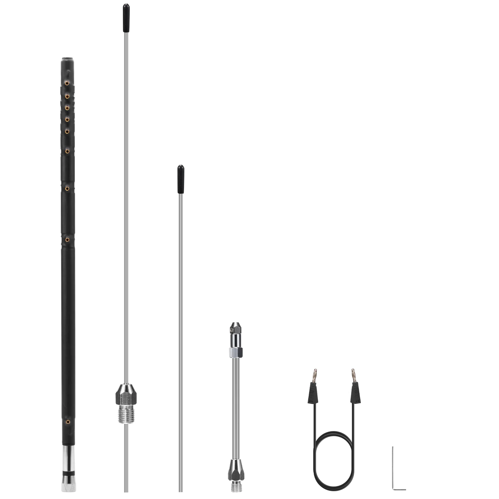 Radioddity HF-008 Portable Telescopic Antenna | VHF/HF(6M-80M) | 3.5-50MHz | SWR 1.0-1.5 | PL-259/SL16-K Interface - Image 7