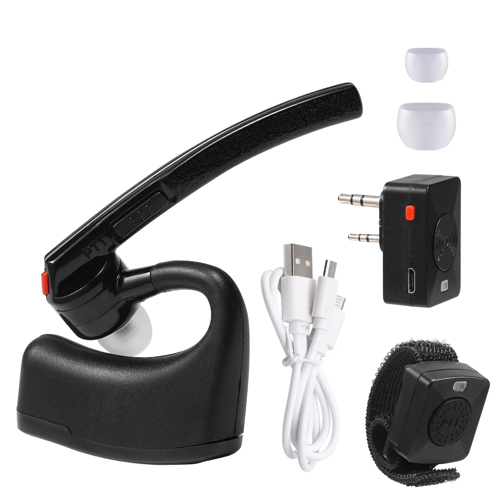 Radioddity K1 BT Headset | Noise-Cancelling Function | Finger PTT | K-Type Connector - Image 8
