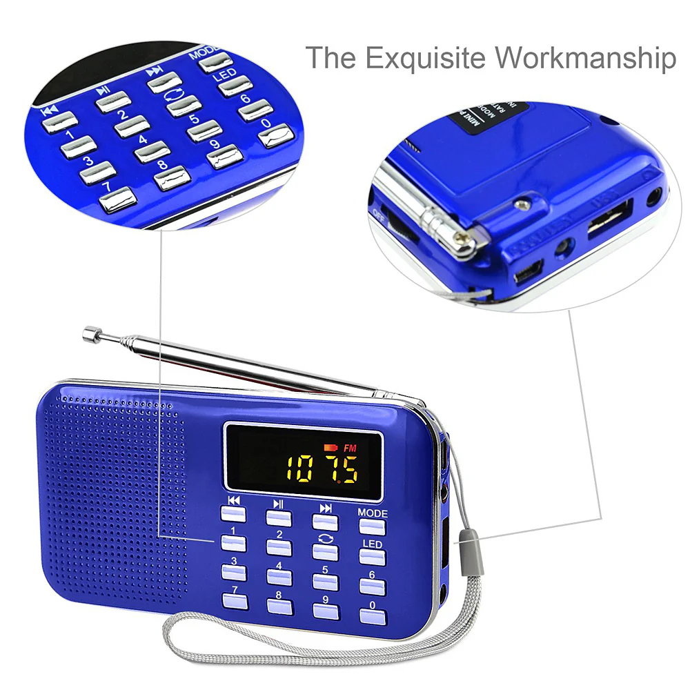 Radioddity L-908 Mini Digital FM LCD Radio Speaker [DISCONTINUED] - Image 3