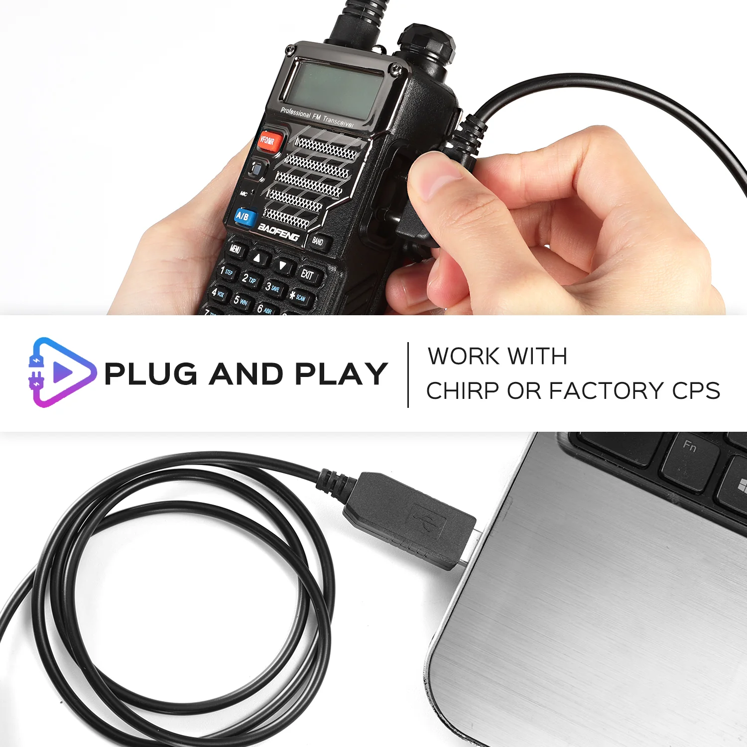 Radioddity PC001 FTDI USB Programming Cable | Kenwood Plug - Image 4