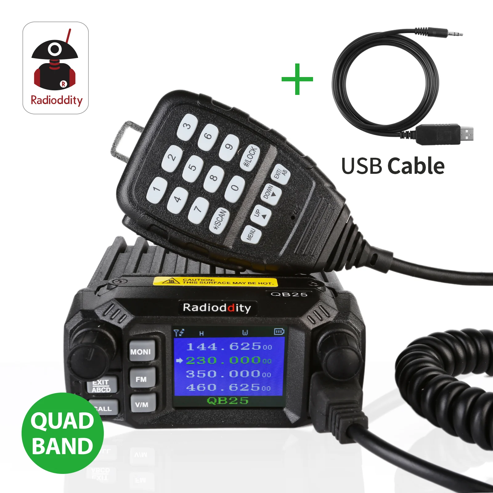 QB25 Quad Band Quad-standby Mini Mobile Radio+ Cable [DISCONTINUED] - Image 2