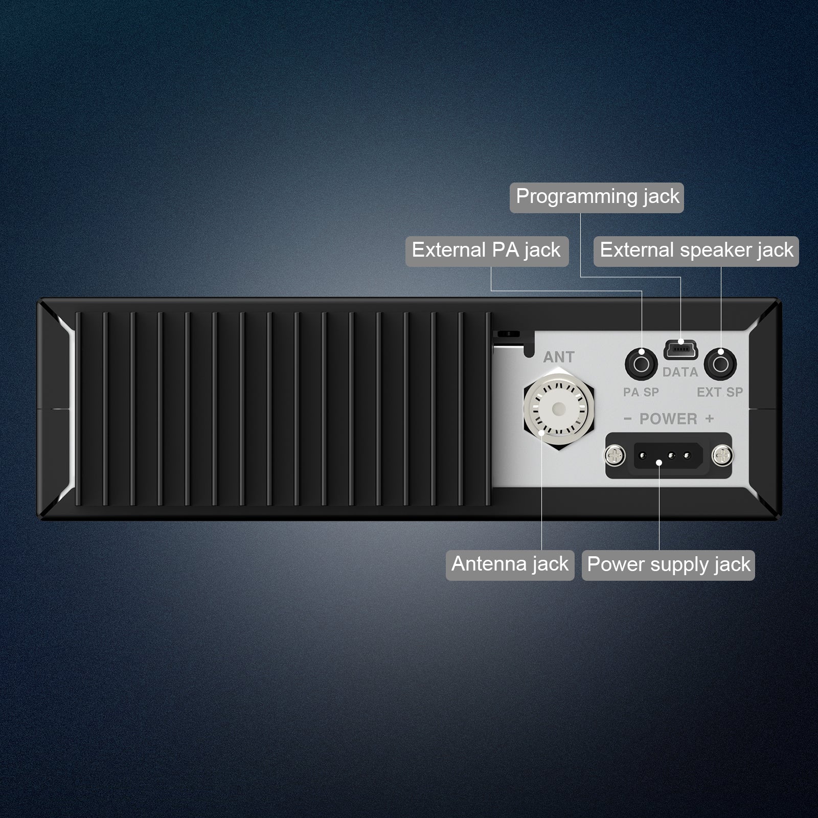 Radioddity QT60 Pro 10 Meter Radio | Max 60W | FM AM SSB PA CW | TX & RX Background Noise Reduction | FM Receiver - Image 9